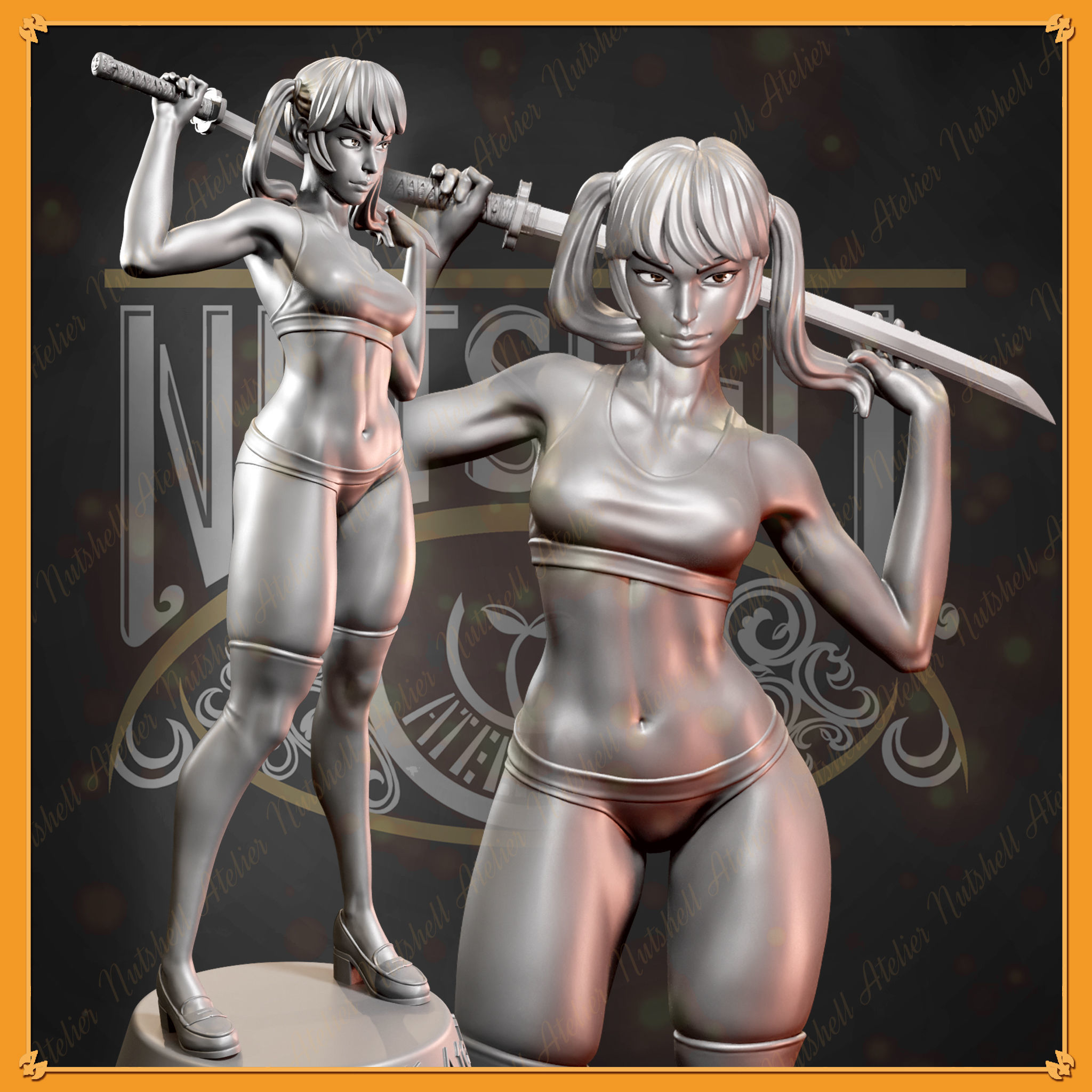Nutshell Atelier - High school girl - NSFW 3D print model_6