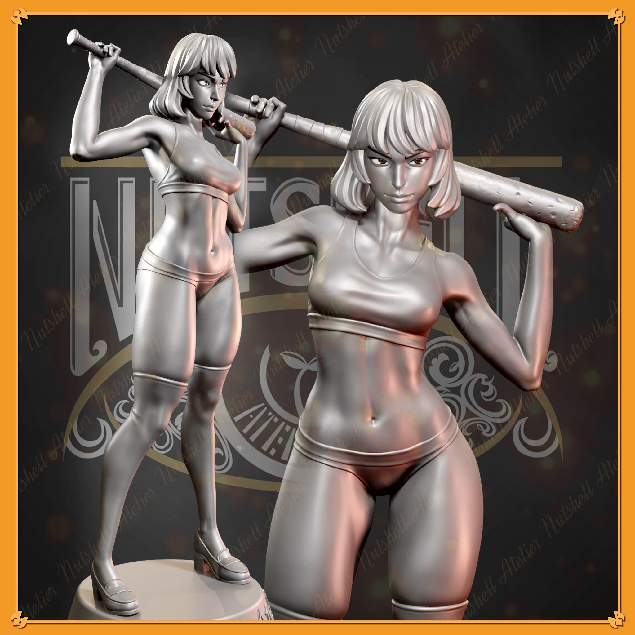 Nutshell Atelier - High school girl - NSFW 3D print model_7