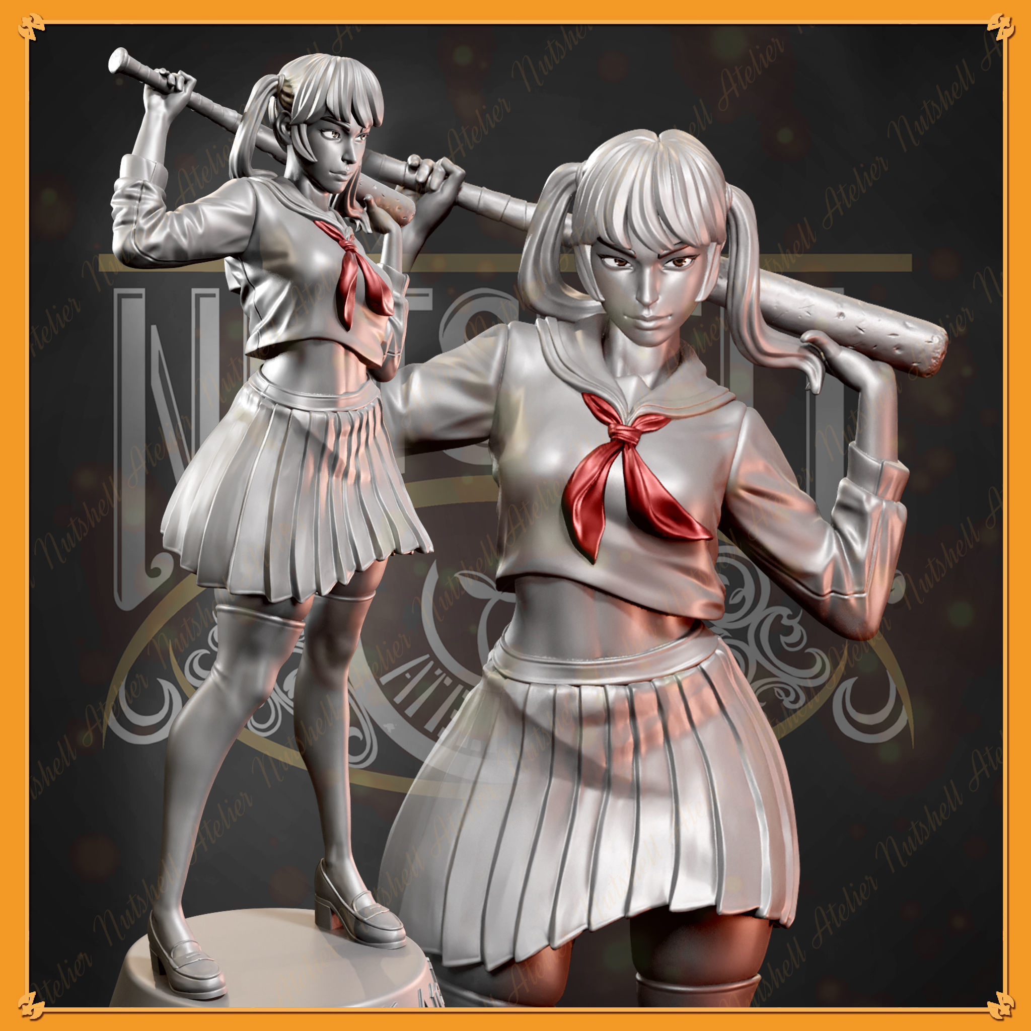 Nutshell Atelier - High school girl - NSFW 3D print model_1