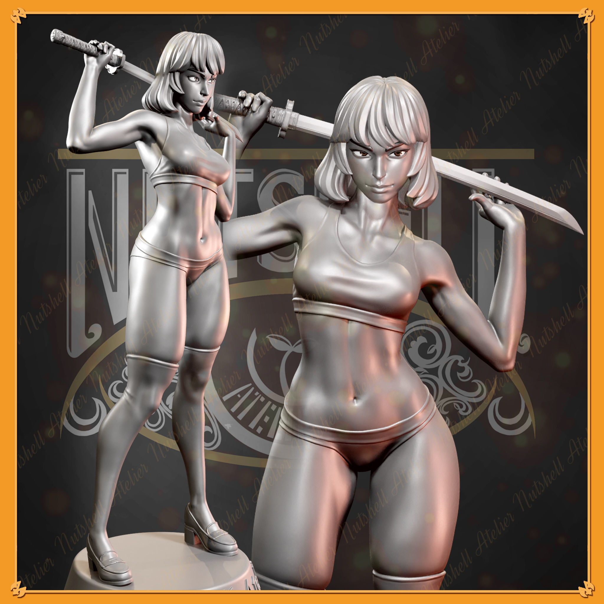 Nutshell Atelier - High school girl - NSFW 3D print model_8