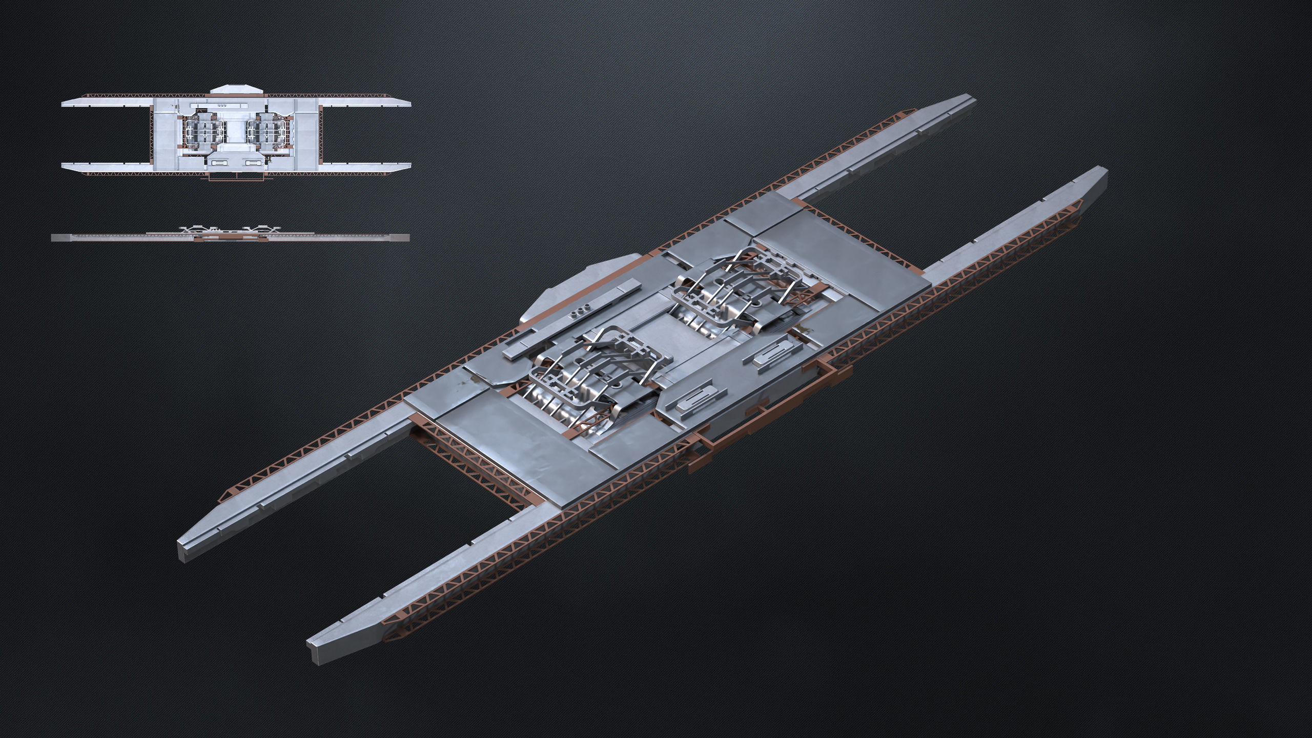 10 SUB-D Scifi Architecture Kitbash Elements Vol II 3D model_6