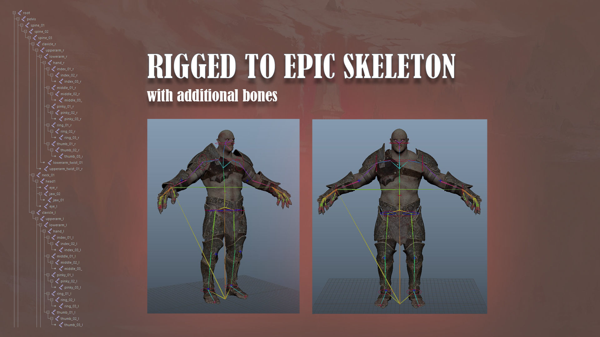 Creature pack 01 Low-poly 3D model_48
