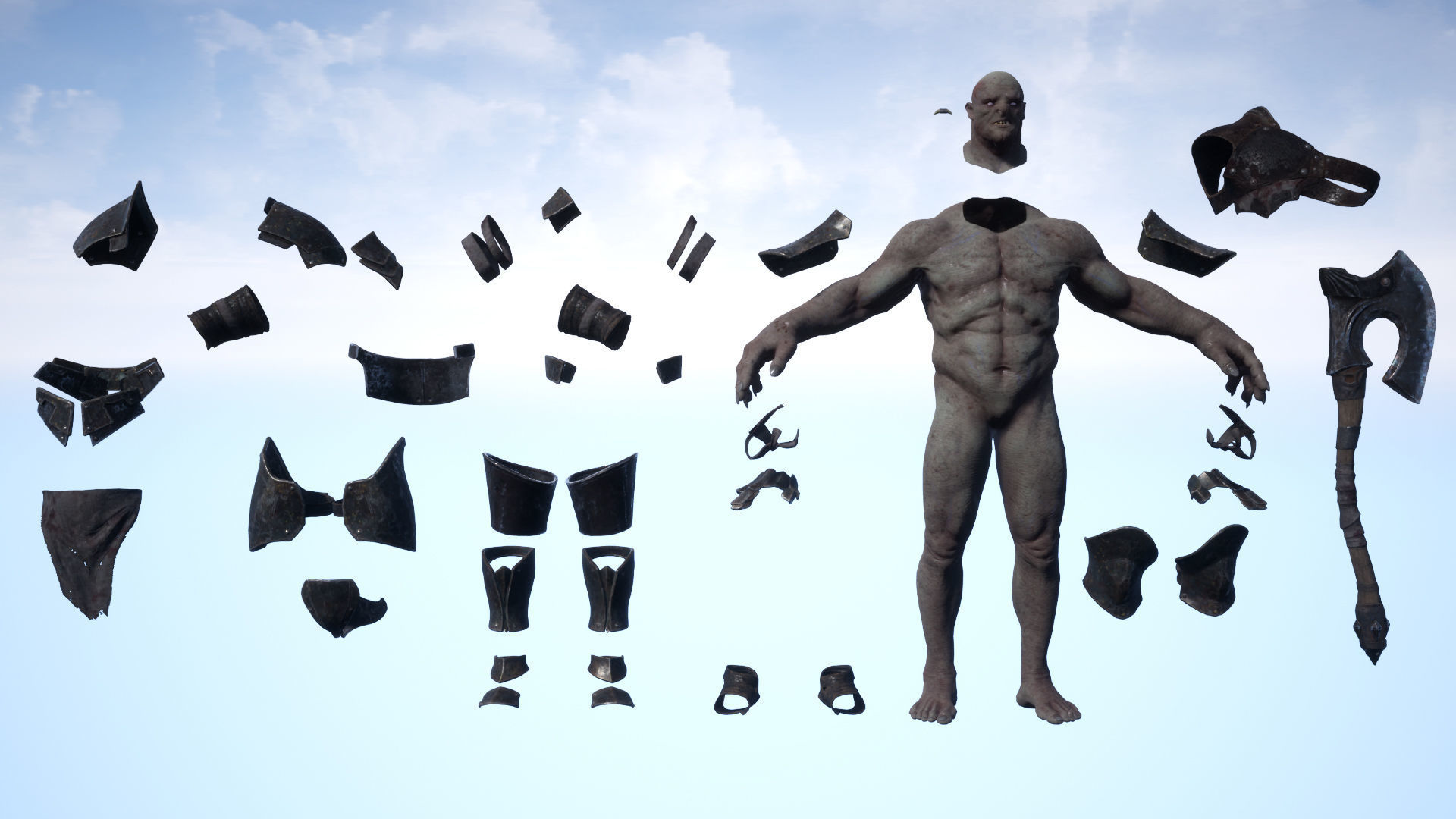 Creature pack 01 Low-poly 3D model_49