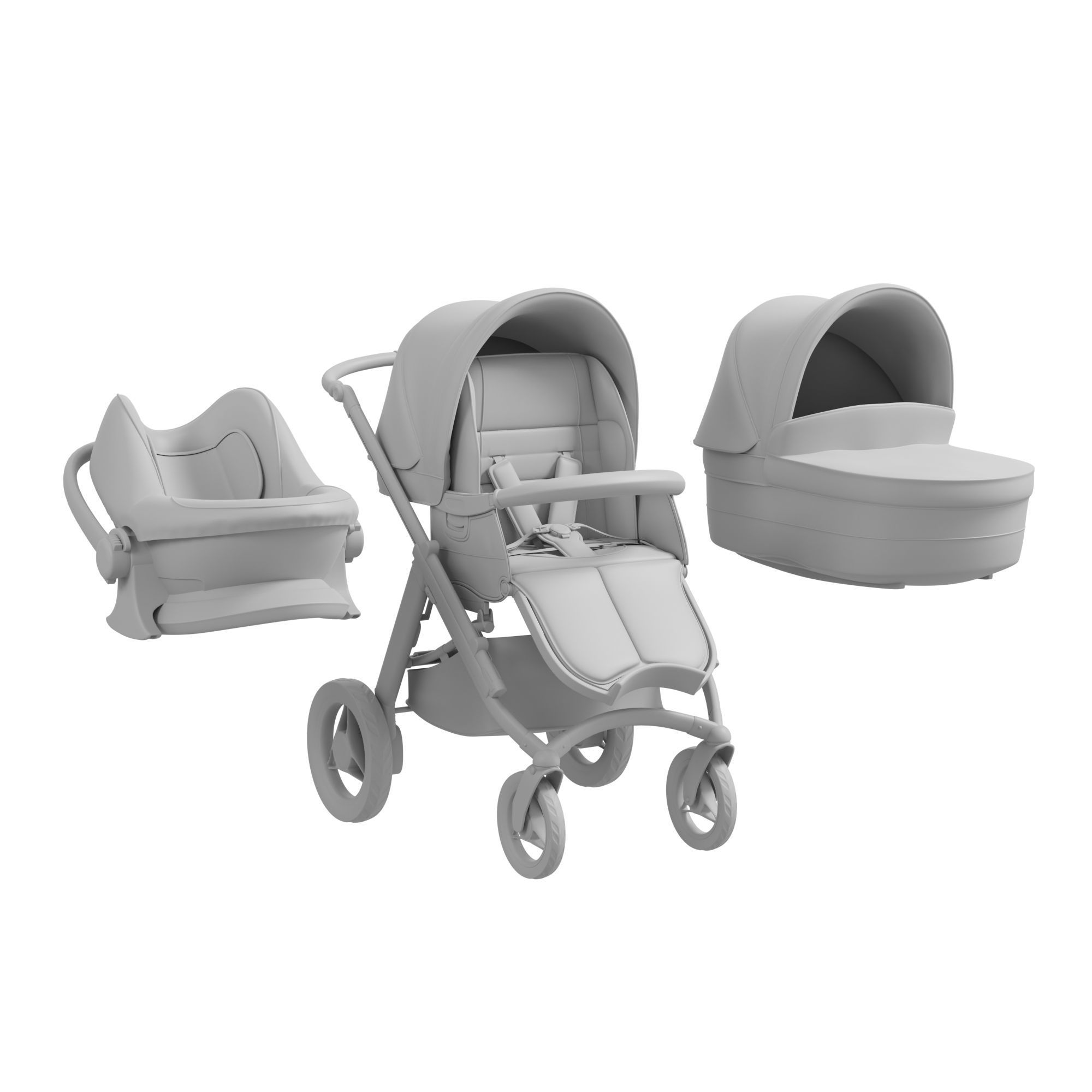 Evolution stroller 3D model_7