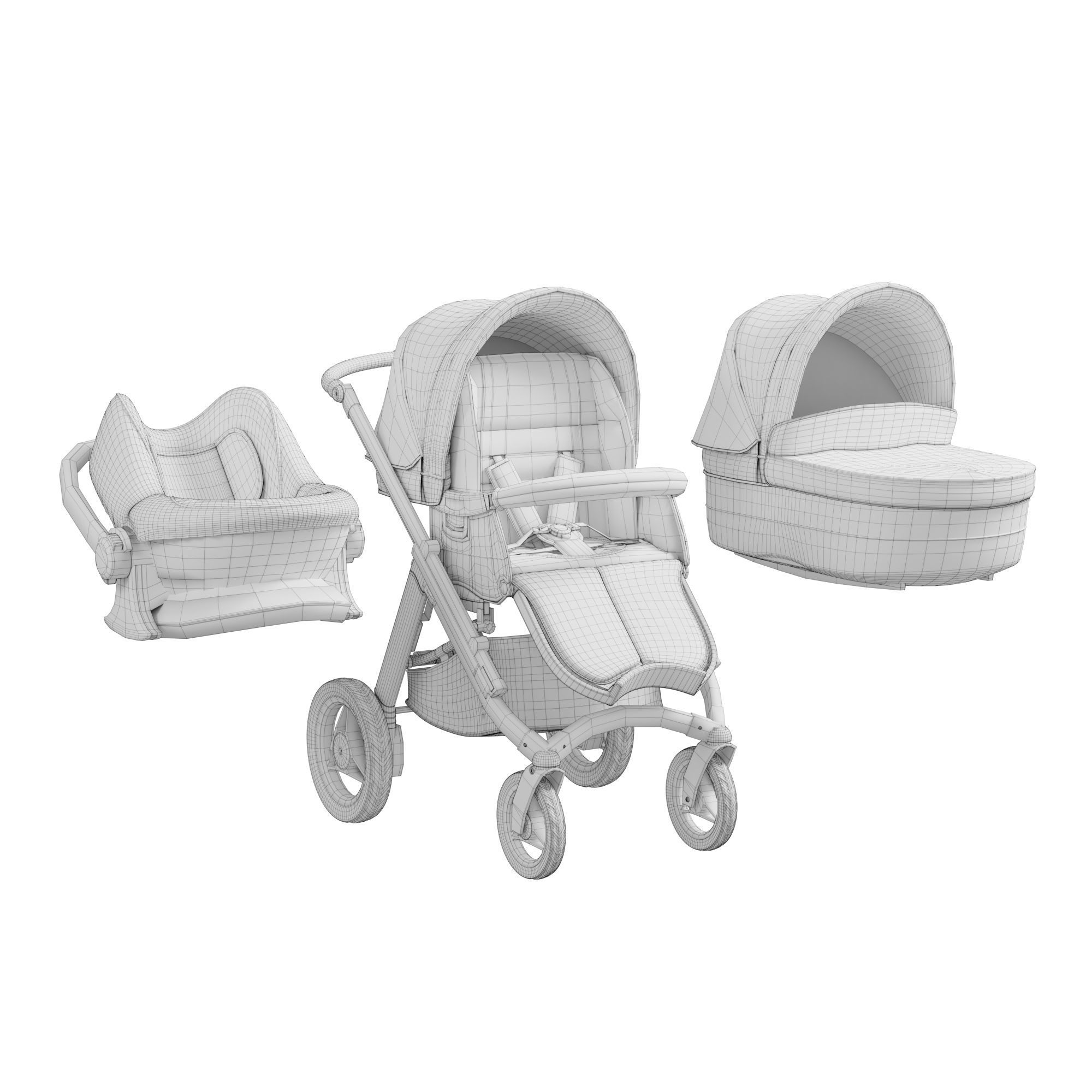 Evolution stroller 3D model_8