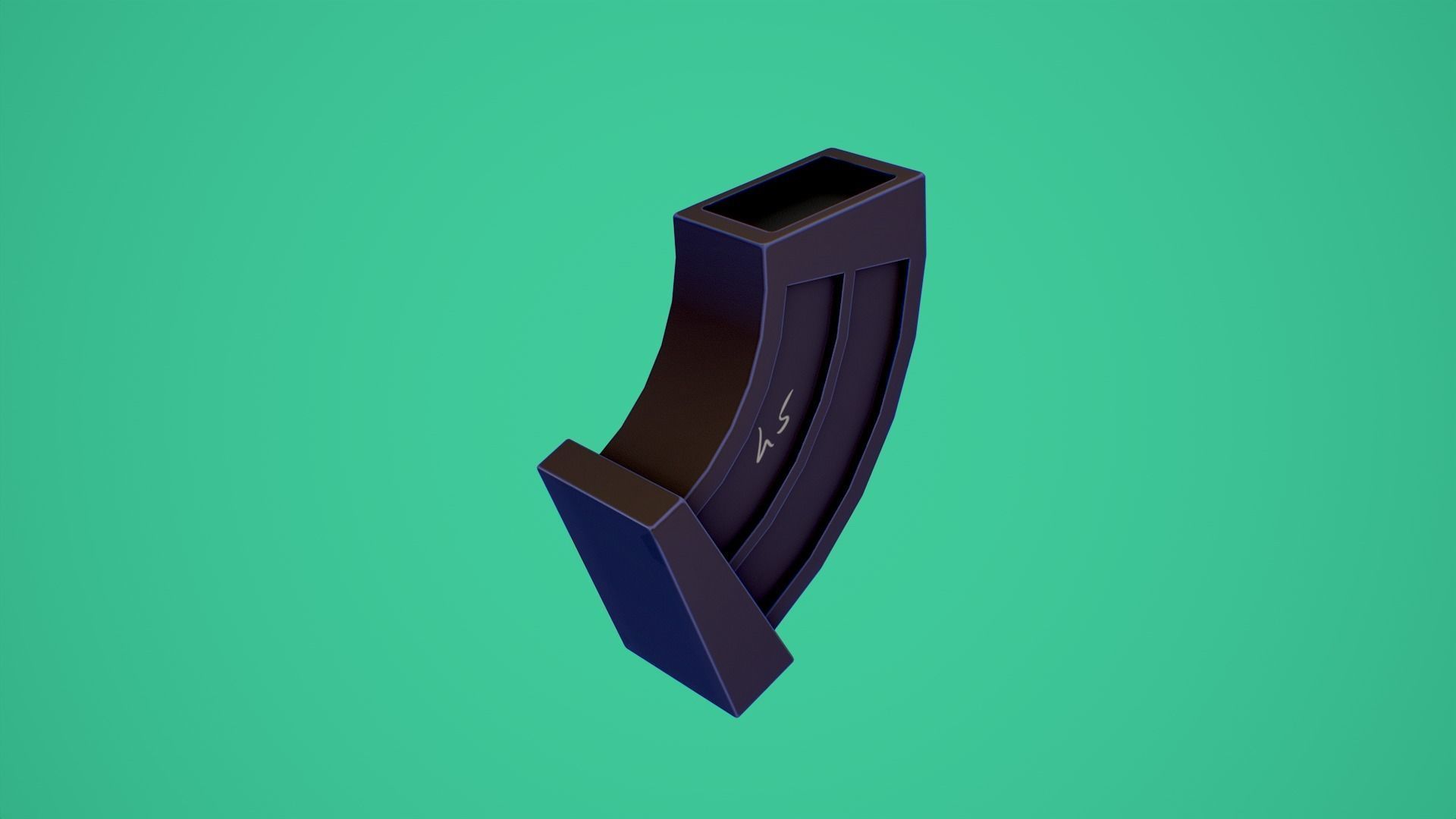 Stylized SMG fun Low-poly 3D model_15