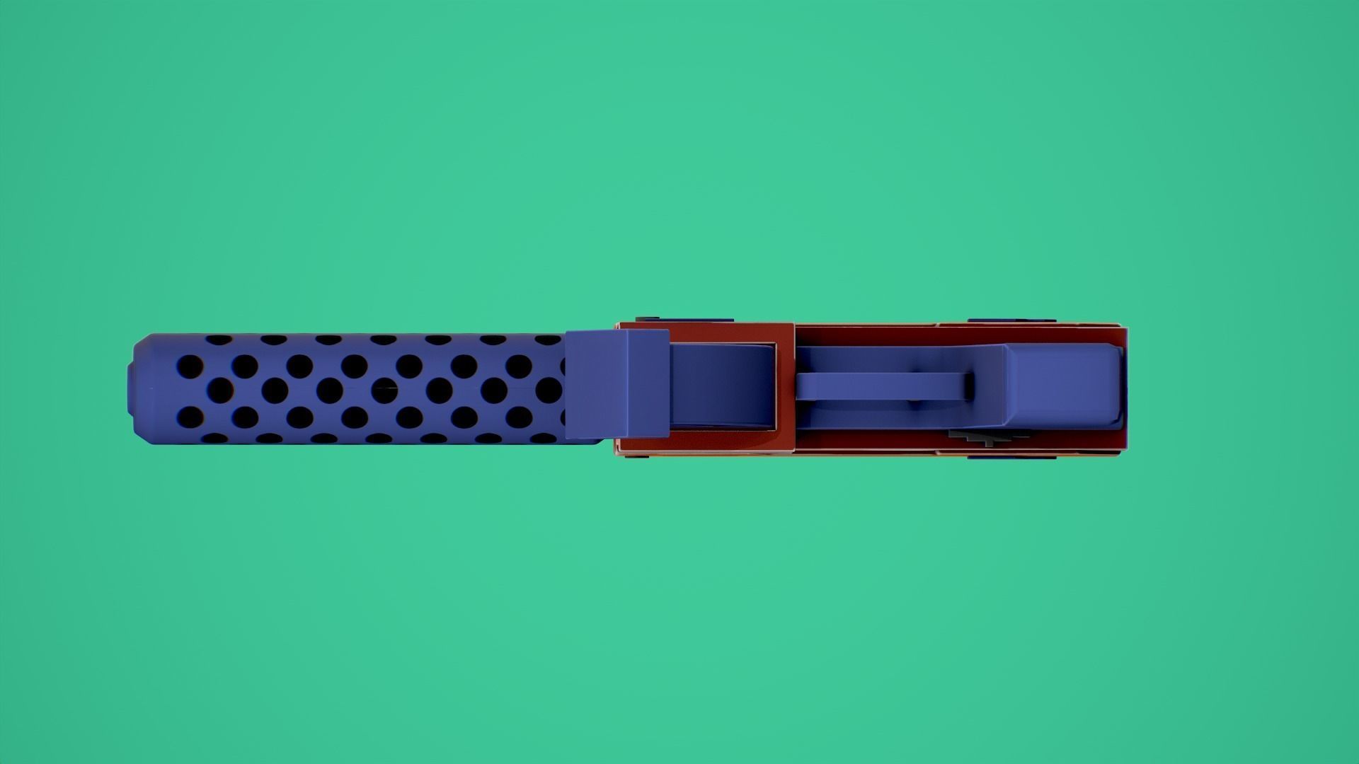Stylized SMG fun Low-poly 3D model_18
