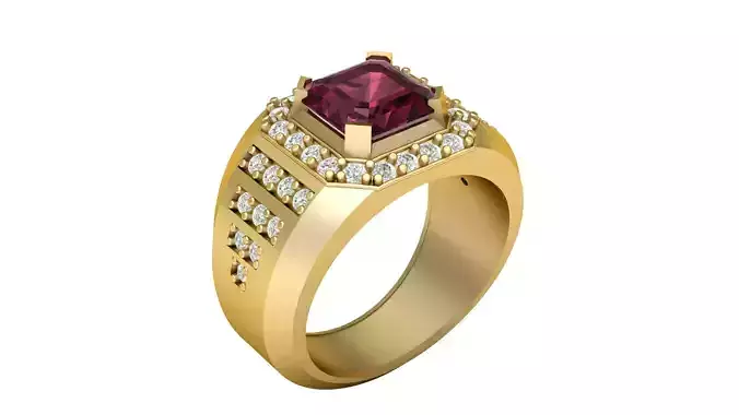 FILIGREE ENGAGEMENT RING 3D PRINTABLE MODEL