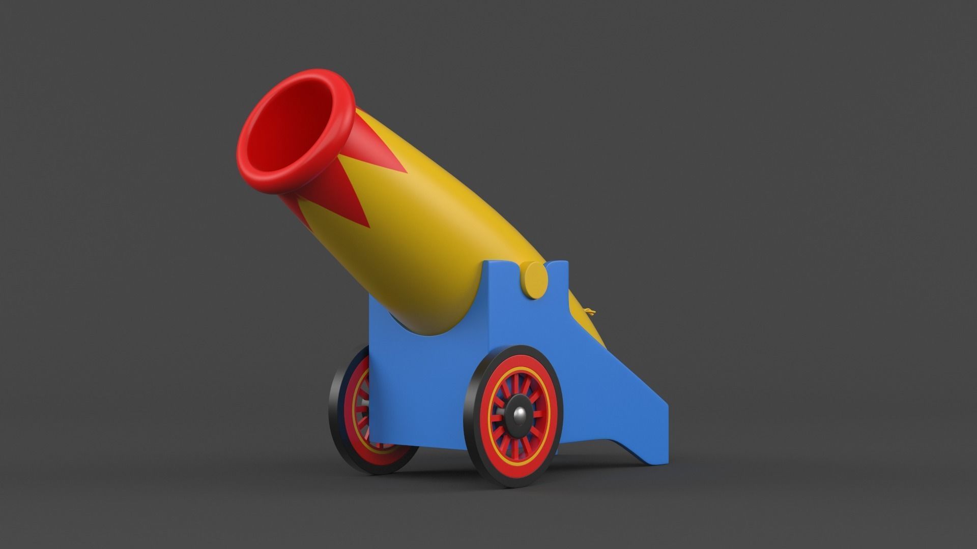 Circus Cannon 3D model_1