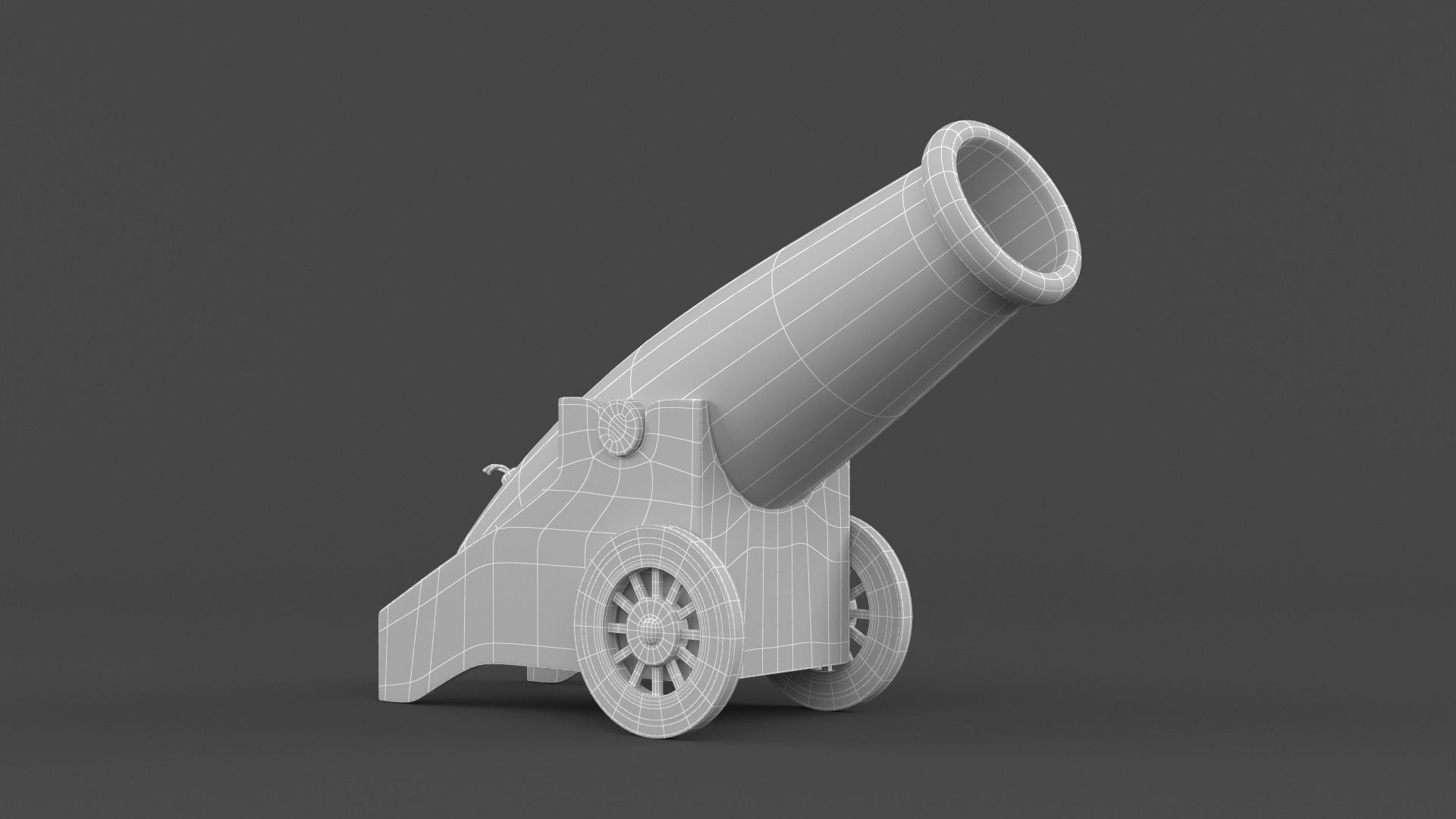 Circus Cannon 3D model_8