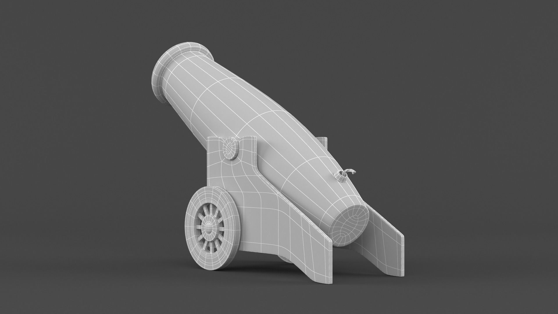 Circus Cannon 3D model_9