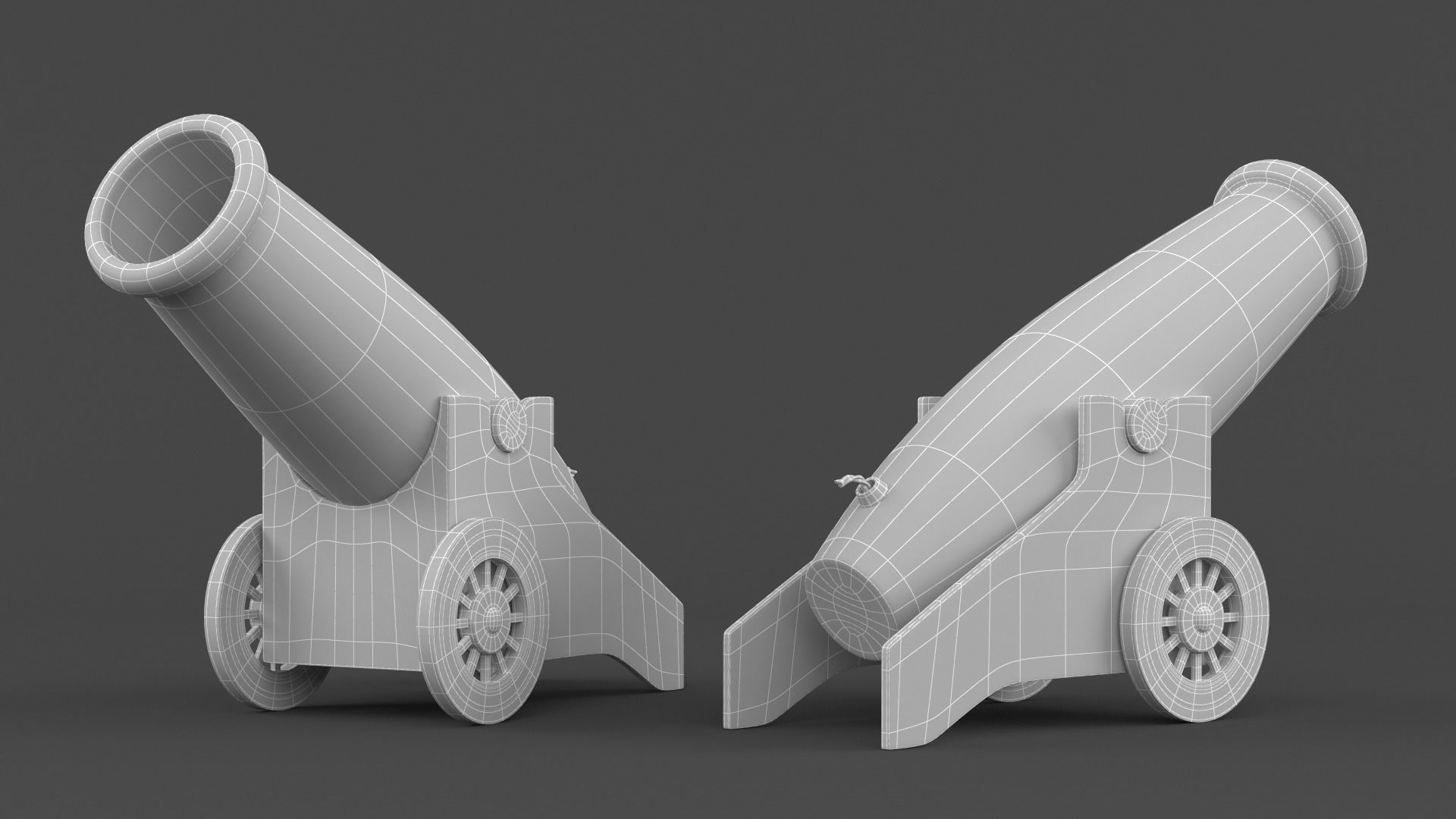 Circus Cannon 3D model_5