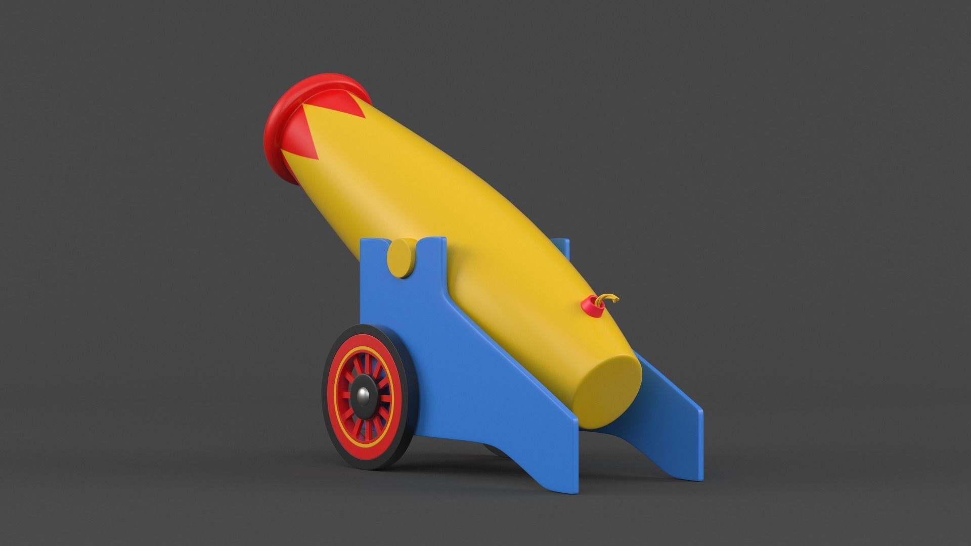Circus Cannon 3D model_4