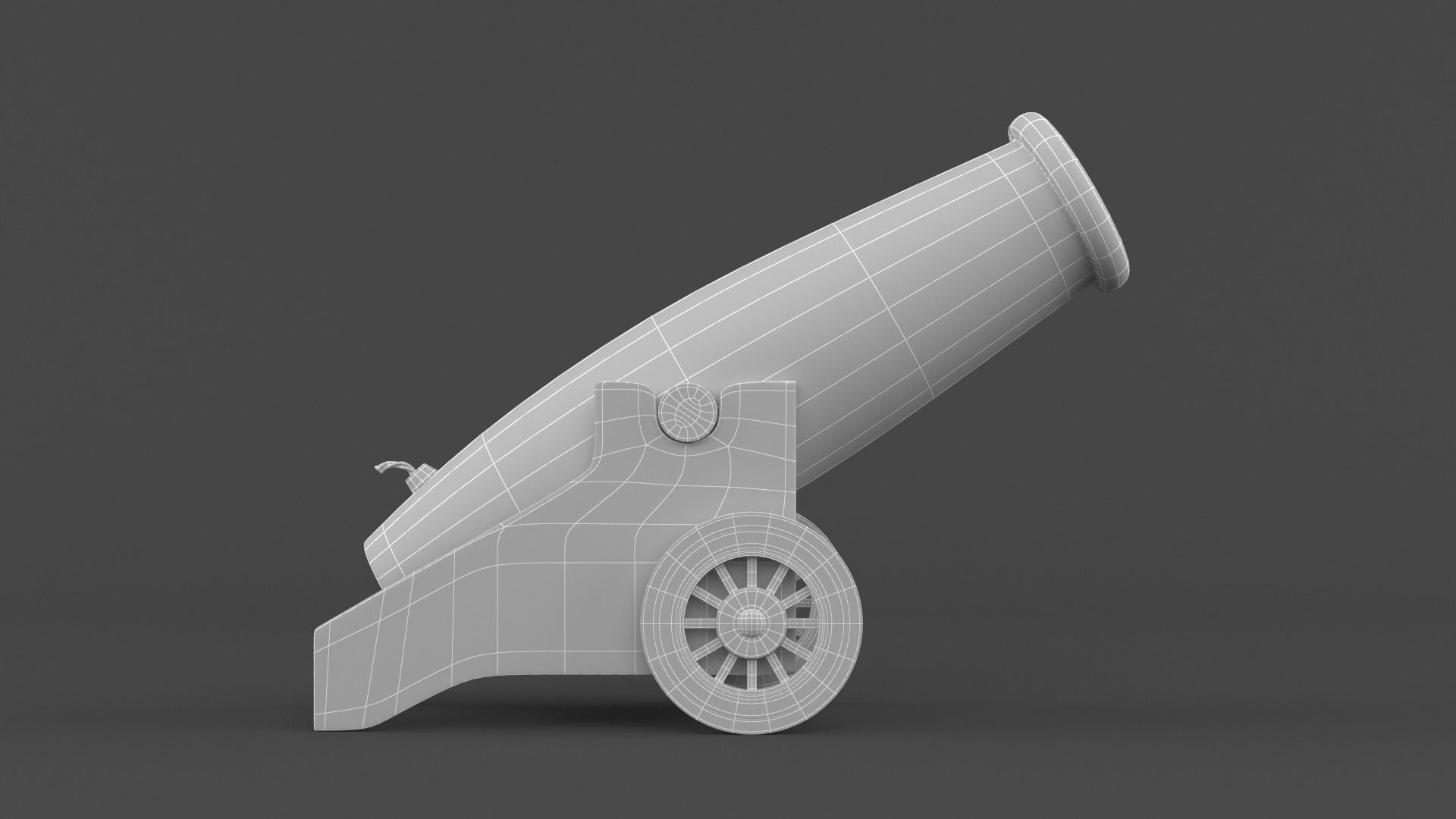 Circus Cannon 3D model_7