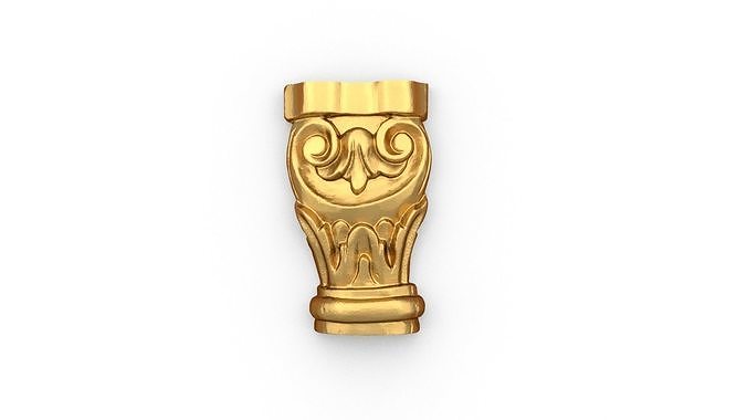 Classic carved decor ornament 497  3D print model