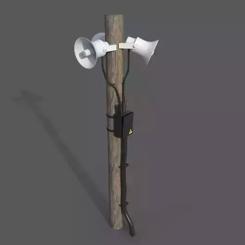 megaphone pole