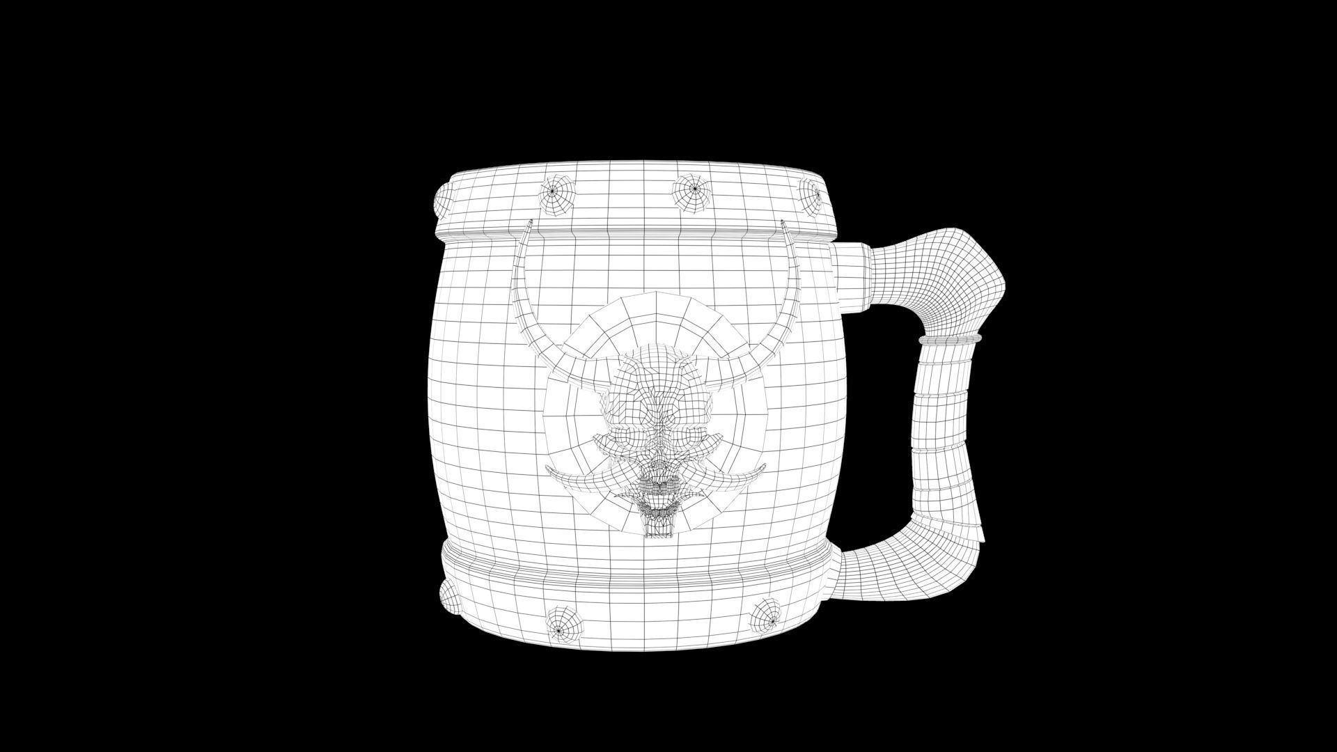 Stylized mug 3D model_6