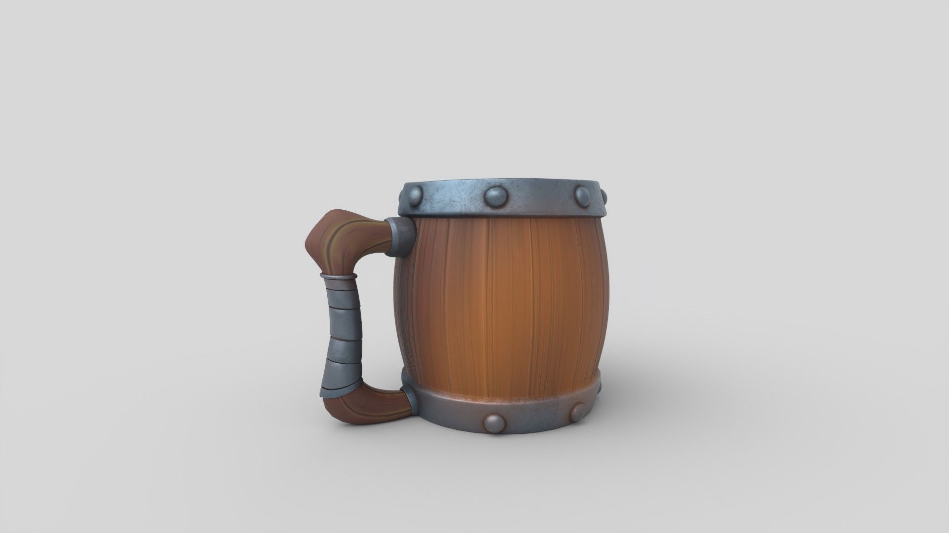Stylized mug 3D model_3