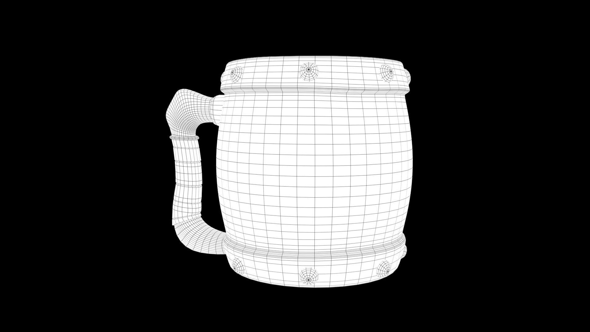 Stylized mug 3D model_8