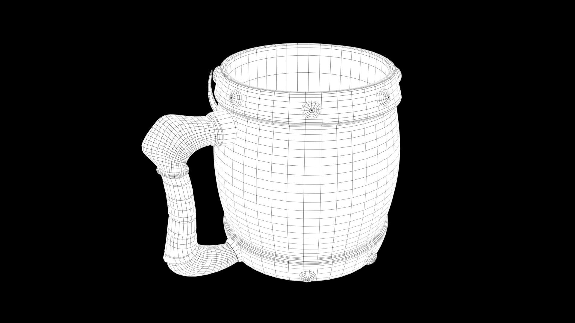 Stylized mug 3D model_9