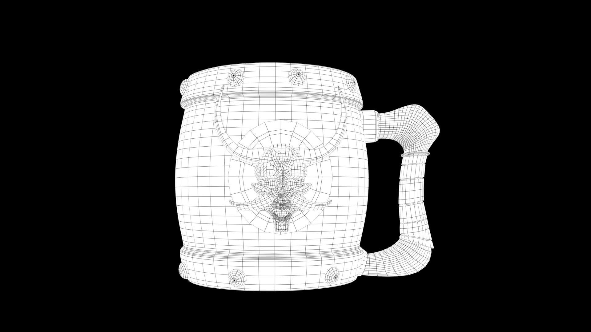 Stylized mug 3D model_10