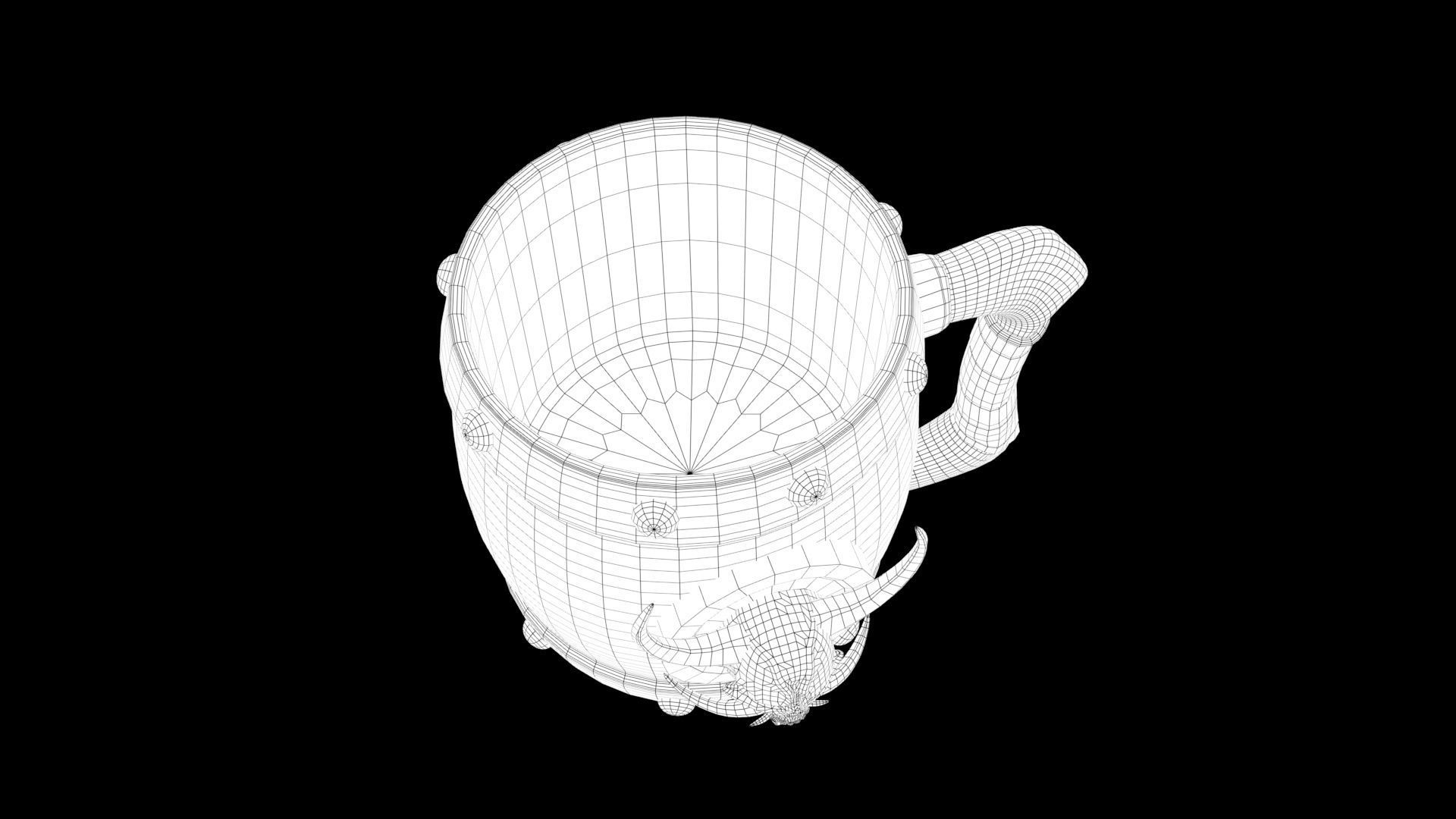 Stylized mug 3D model_7