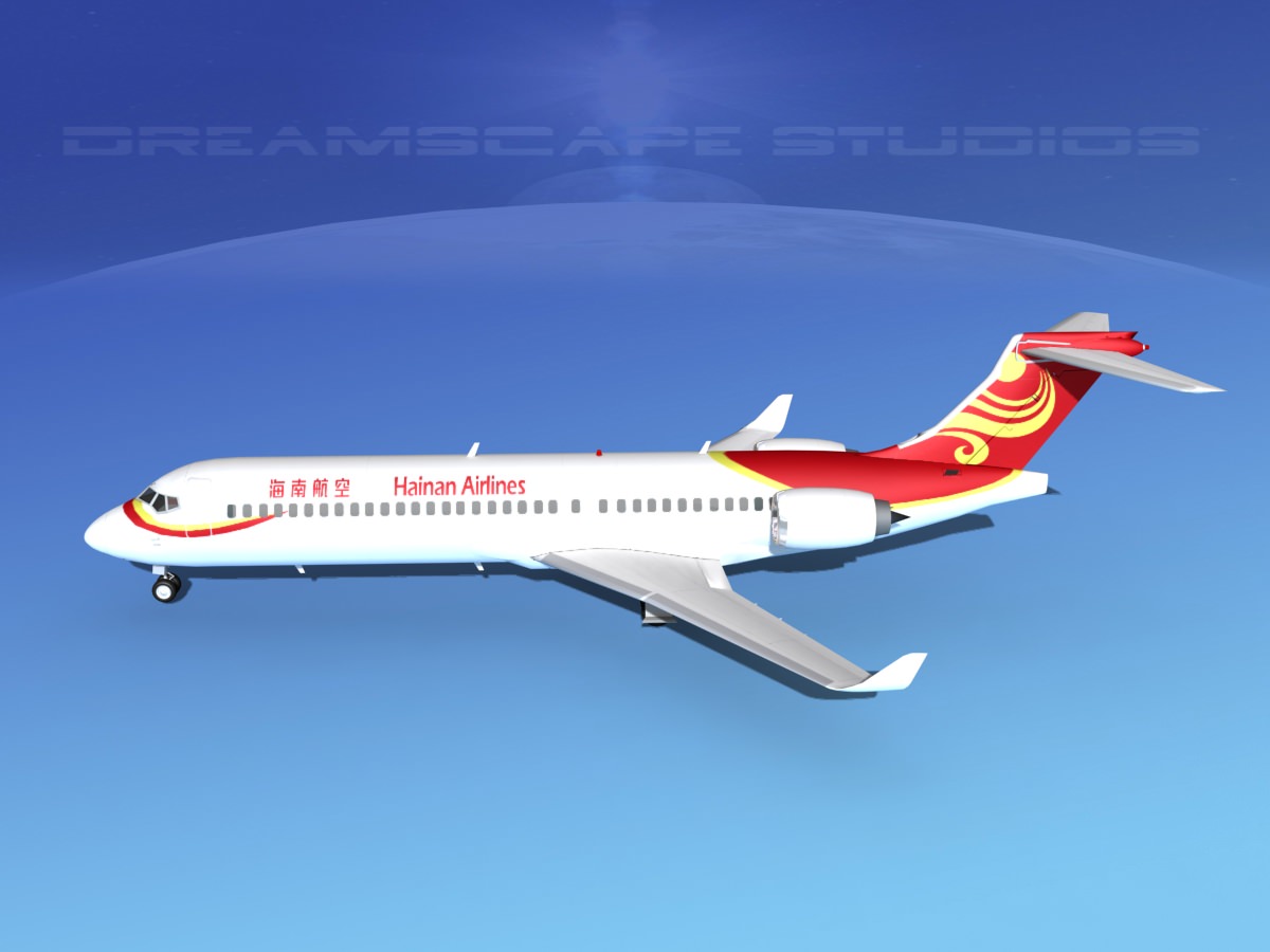 Comac ARJ21-700 Hainan Airlines 3D model_9