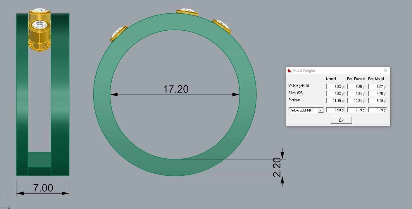 Messika Ring 3D print model_2