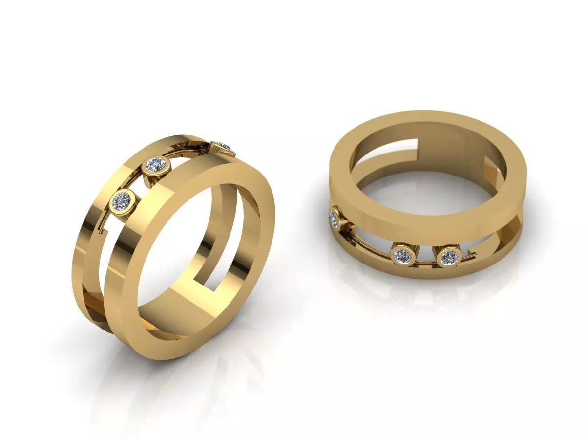 Messika Ring 3D print model_0
