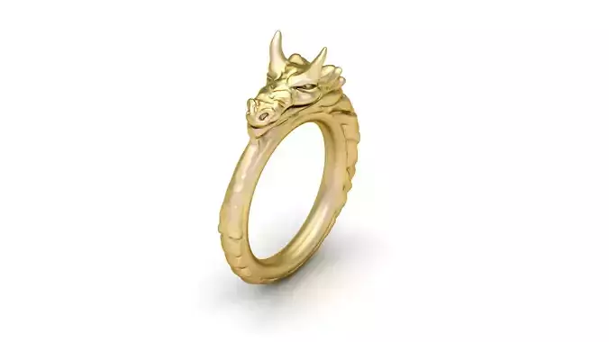 Hip Hop Dragon Ring 3d Printable Model