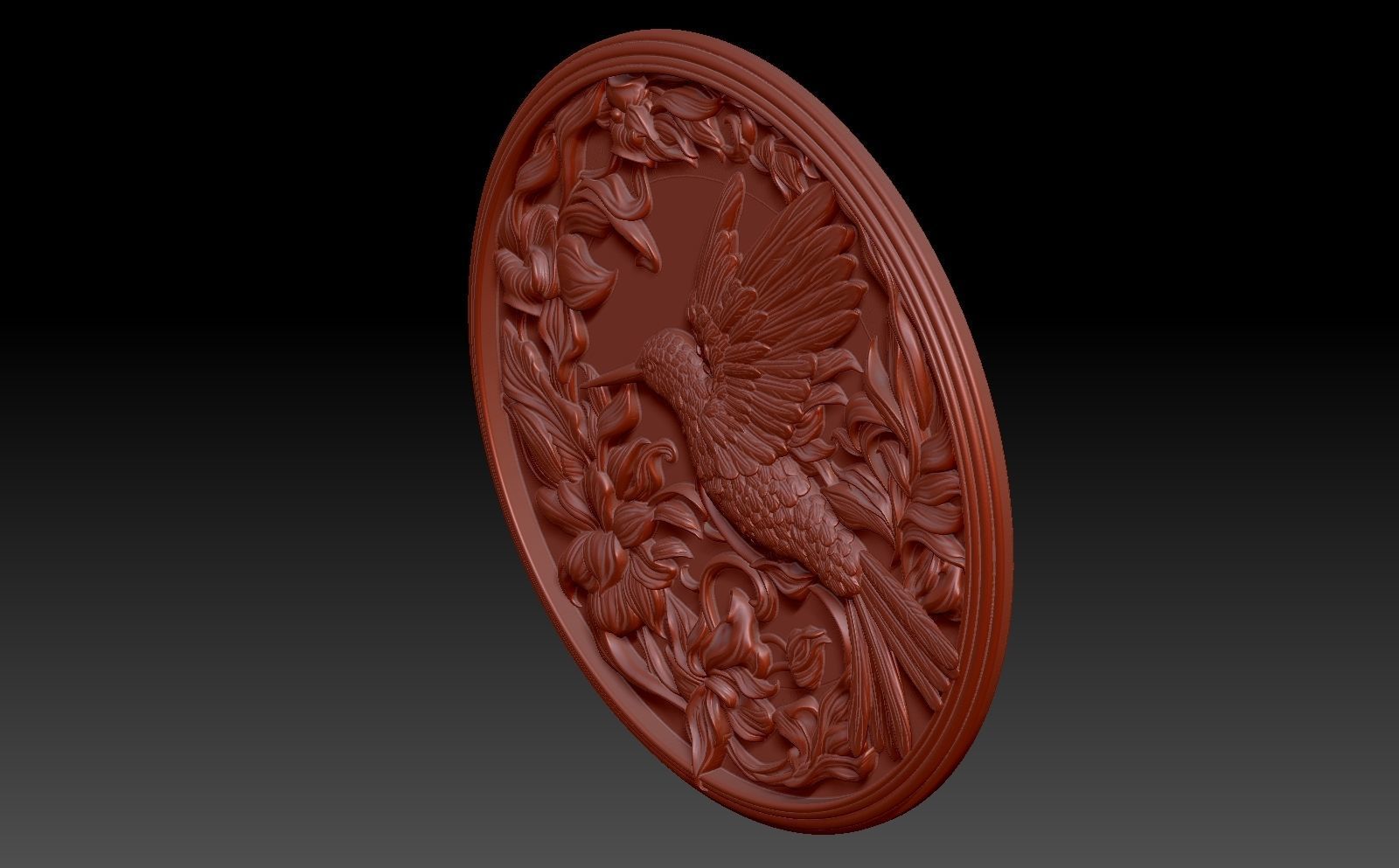 Hummingbird bird 3D print model_3