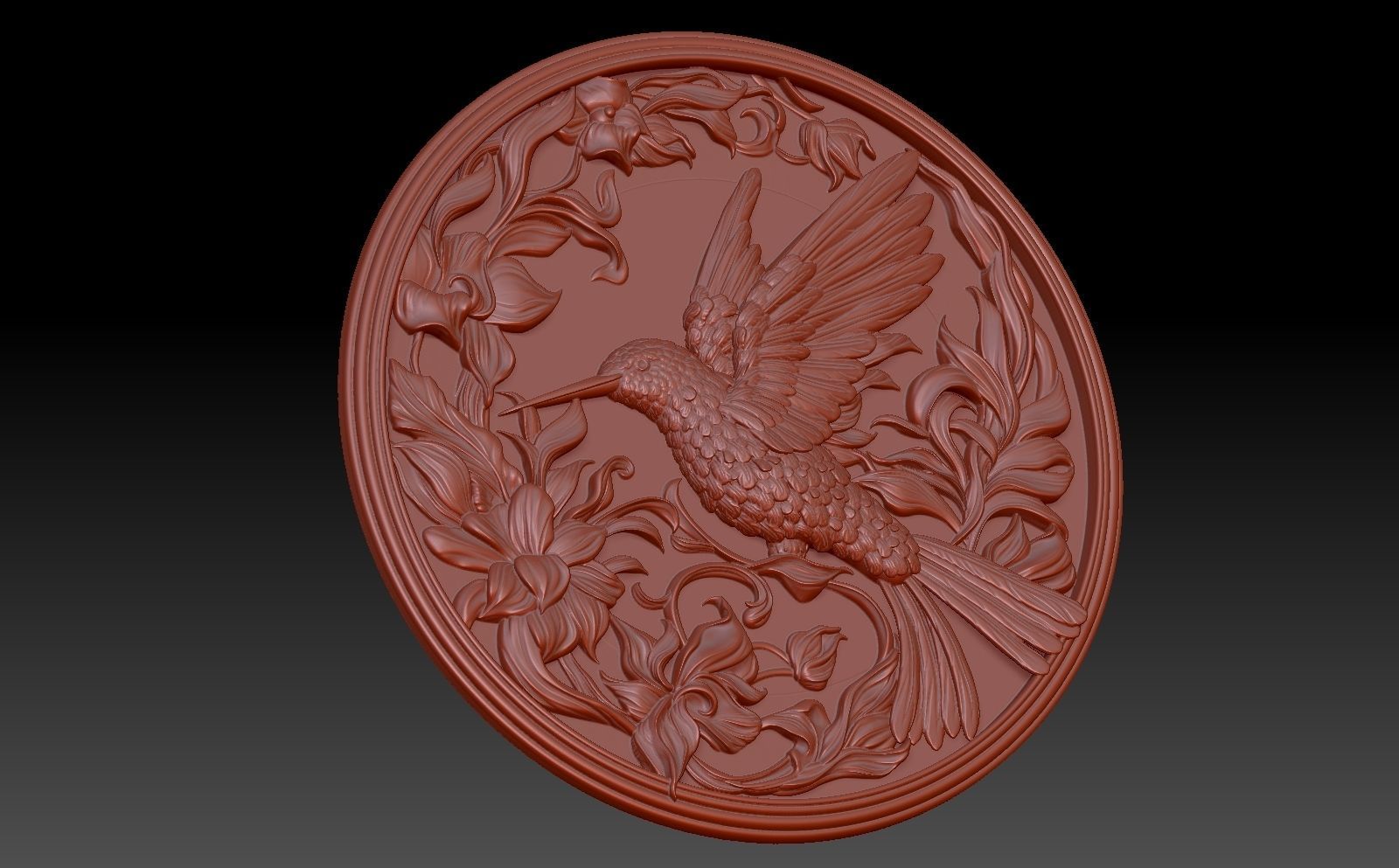 Hummingbird bird 3D print model_4