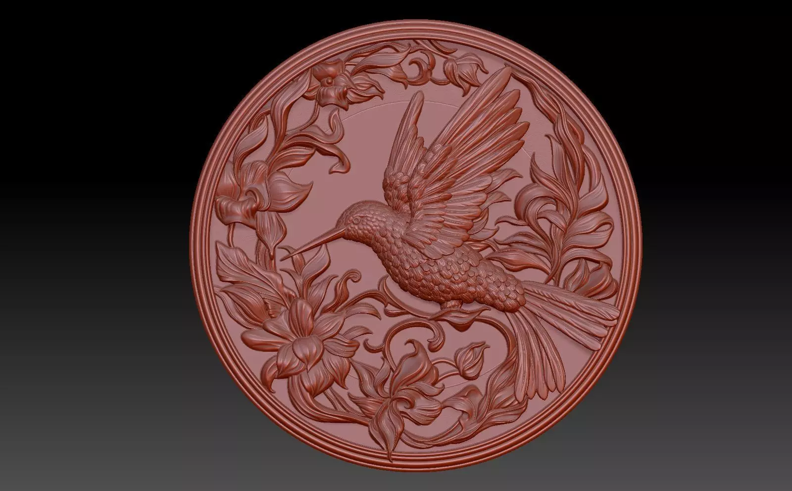 Hummingbird bird 3D print model_0