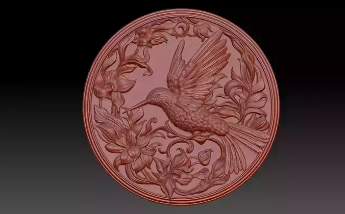 Hummingbird bird 3D print model