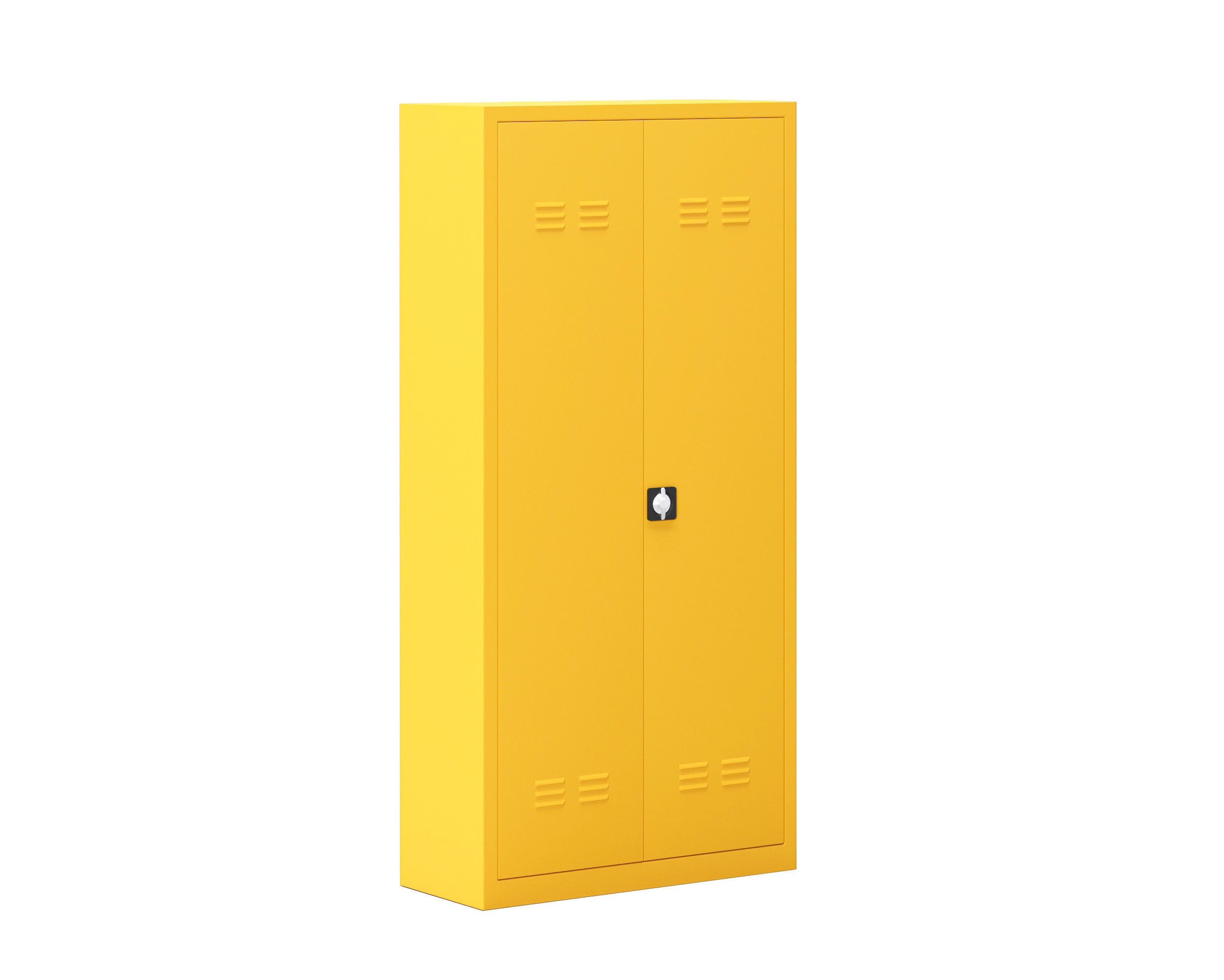 Metal Cabinet Locker Low-poly 3D model_1