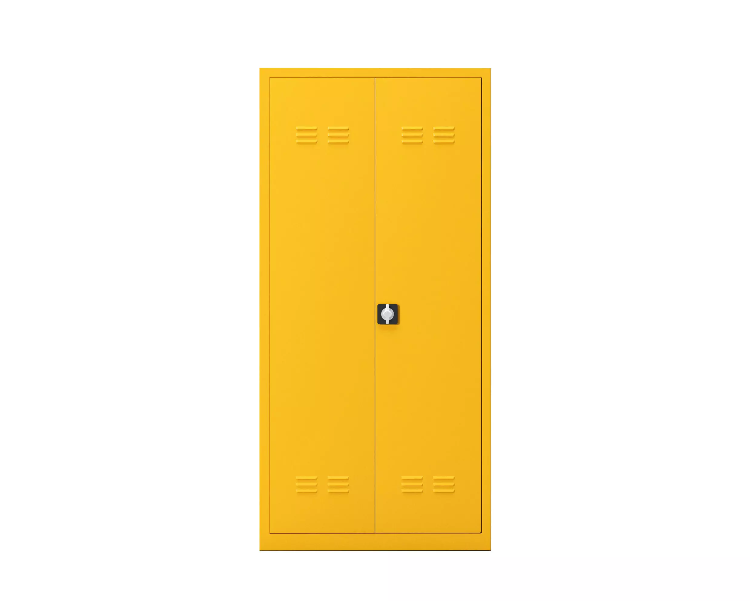 Metal Cabinet Locker Low-poly 3D model_0