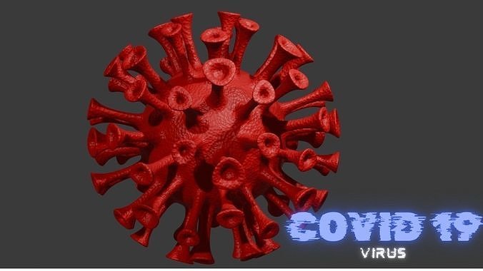 High-Quality COVID-19 Virus 3D Model 3D model