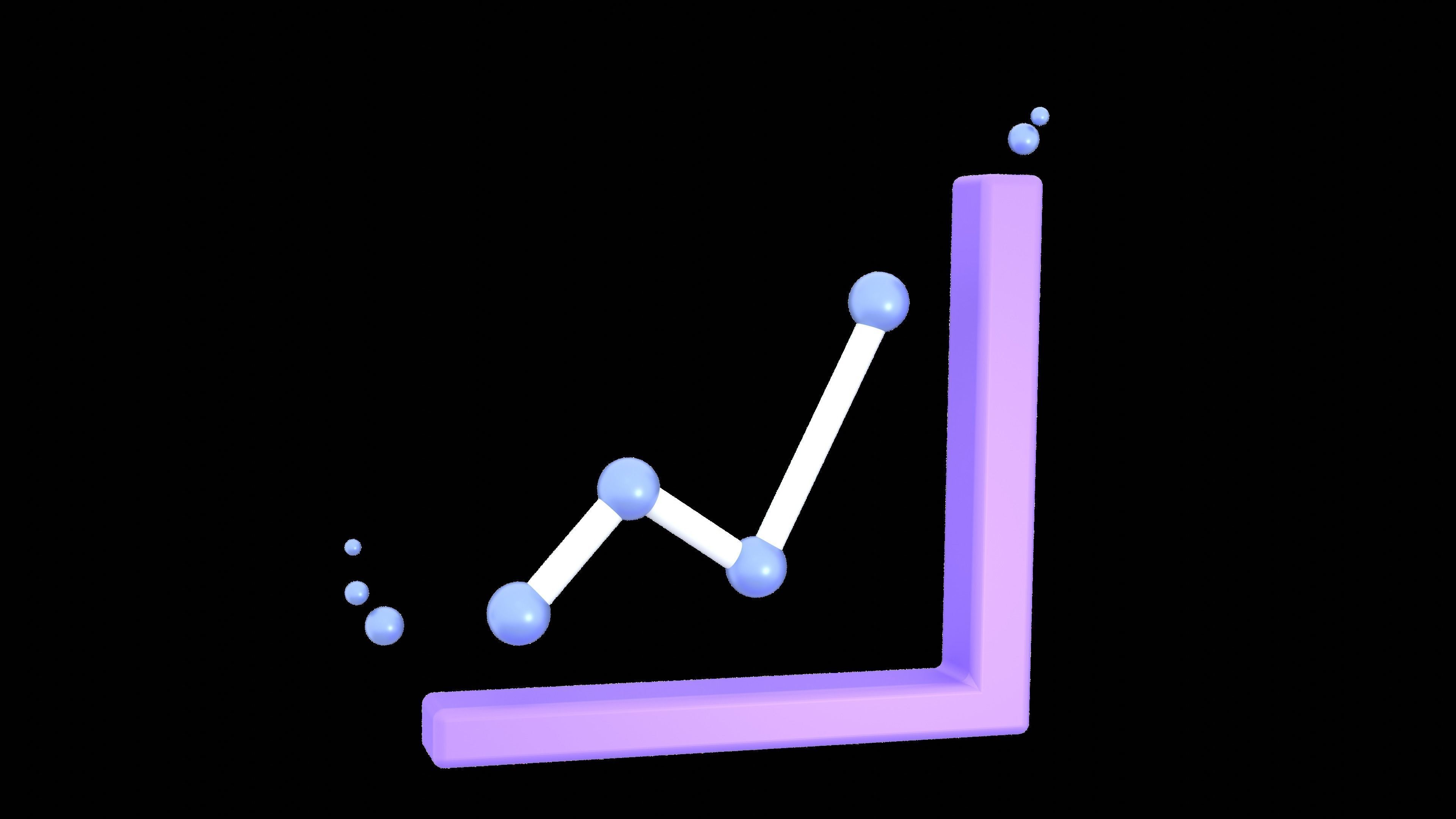  Chart and Statistic 3d Icon set Data icon Model Low-poly model  Low-poly 3D model_13