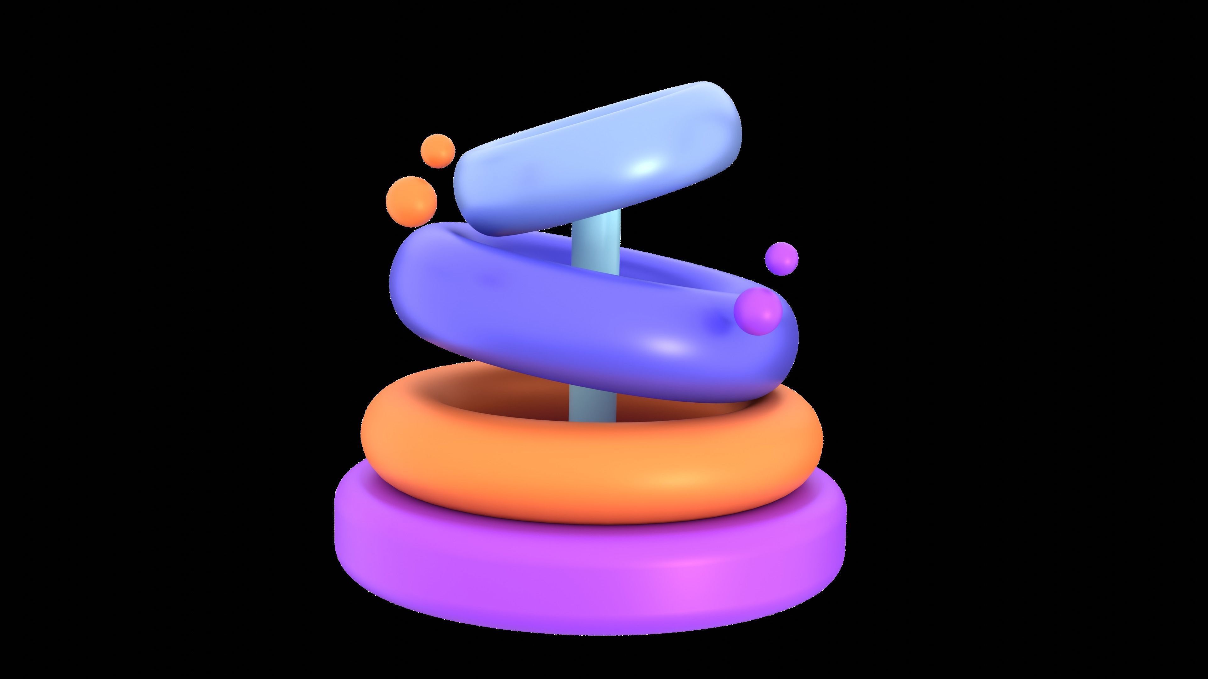  Chart and Statistic 3d Icon set Data icon Model Low-poly model  Low-poly 3D model_16