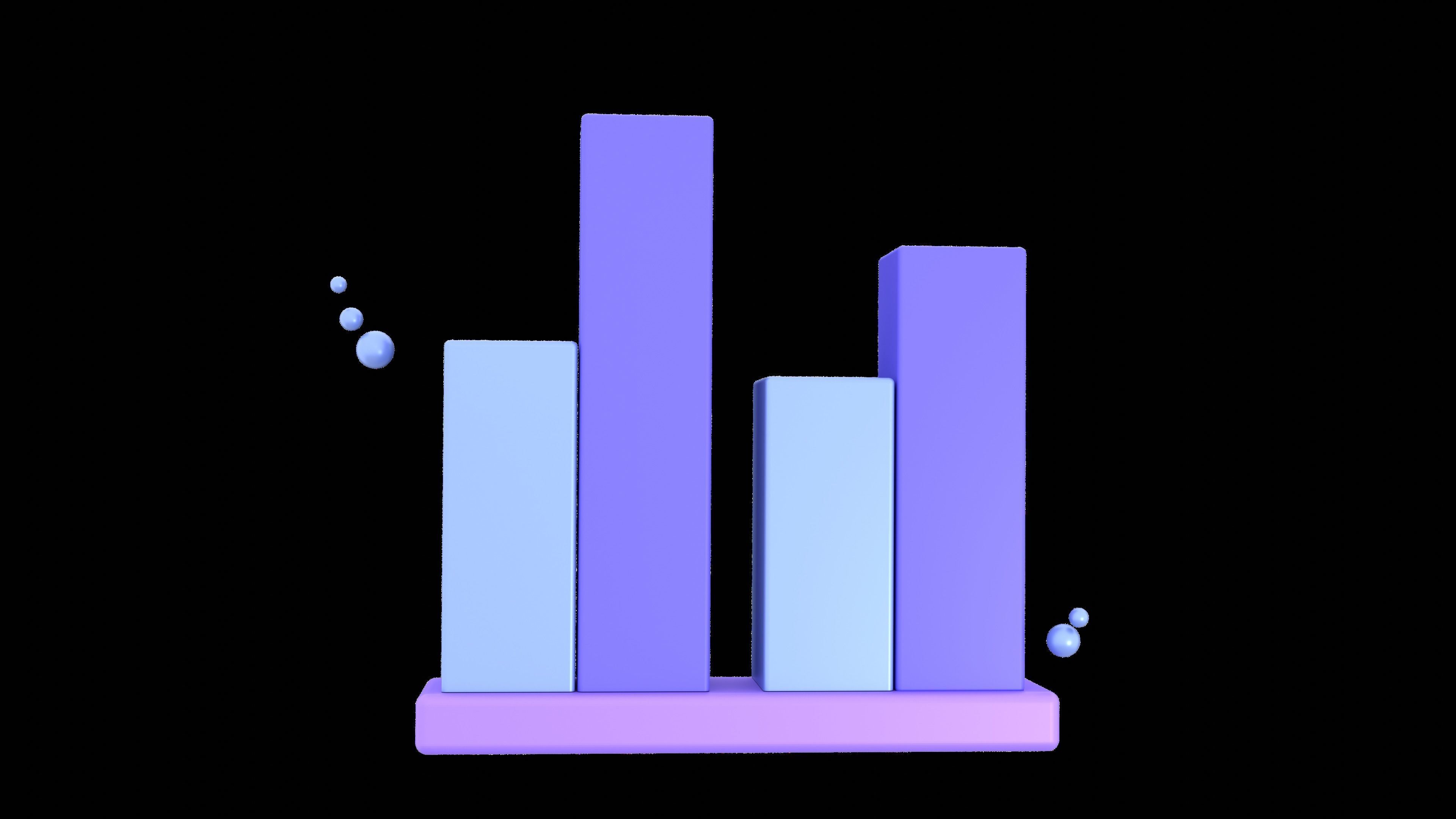  Chart and Statistic 3d Icon set Data icon Model Low-poly model  Low-poly 3D model_21