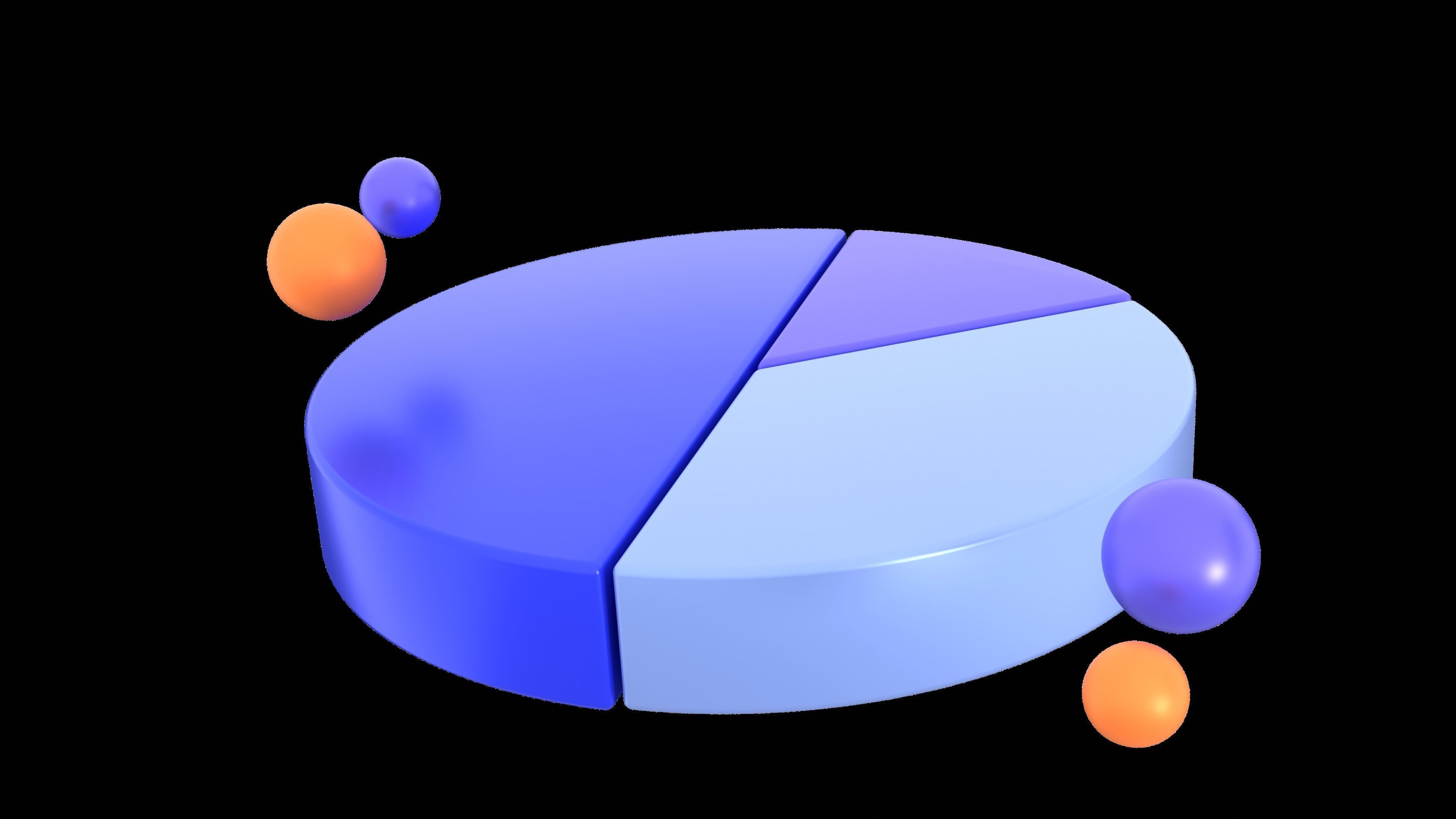  Chart and Statistic 3d Icon set Data icon Model Low-poly model  Low-poly 3D model_8
