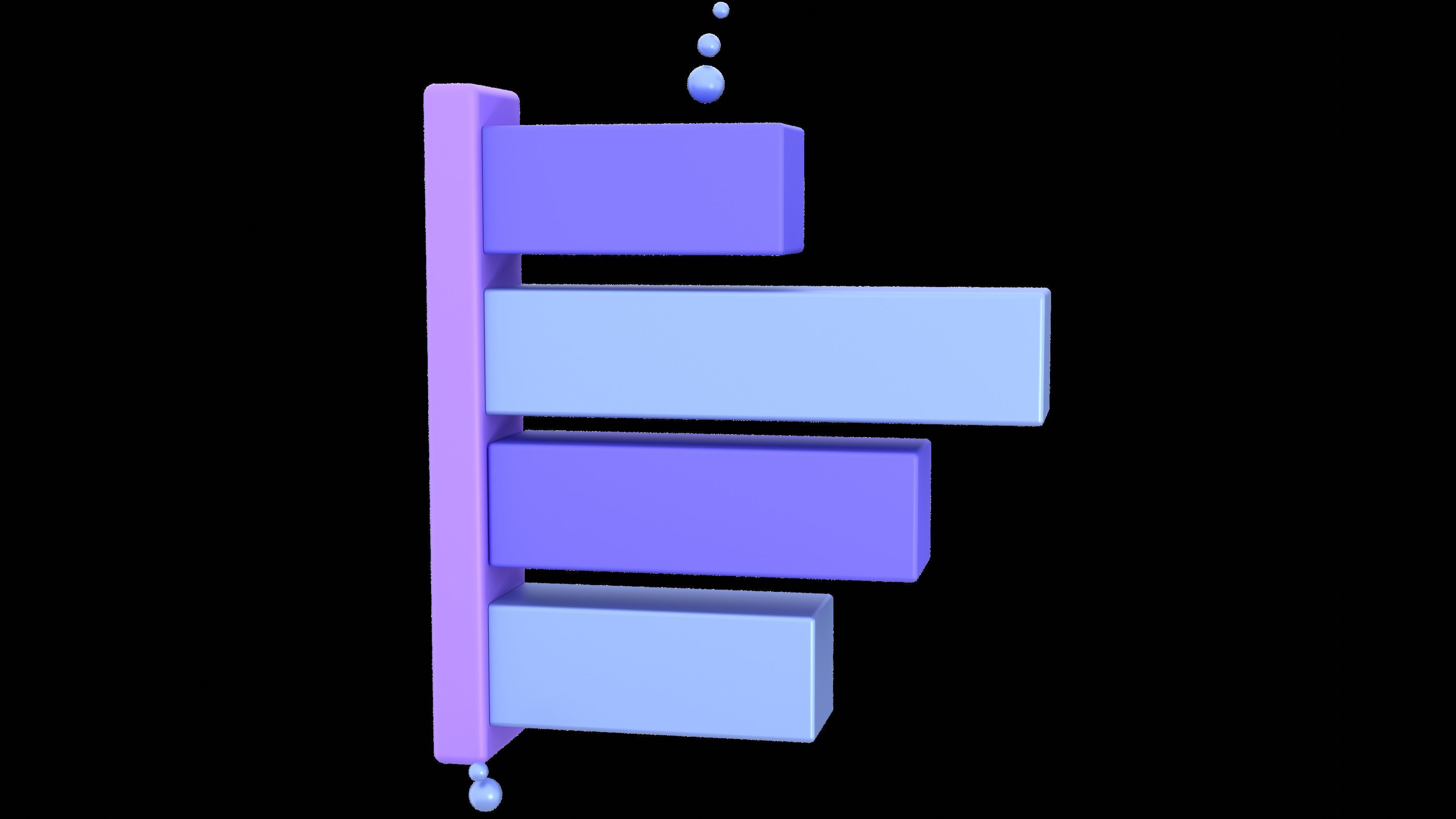  Chart and Statistic 3d Icon set Data icon Model Low-poly model  Low-poly 3D model_22