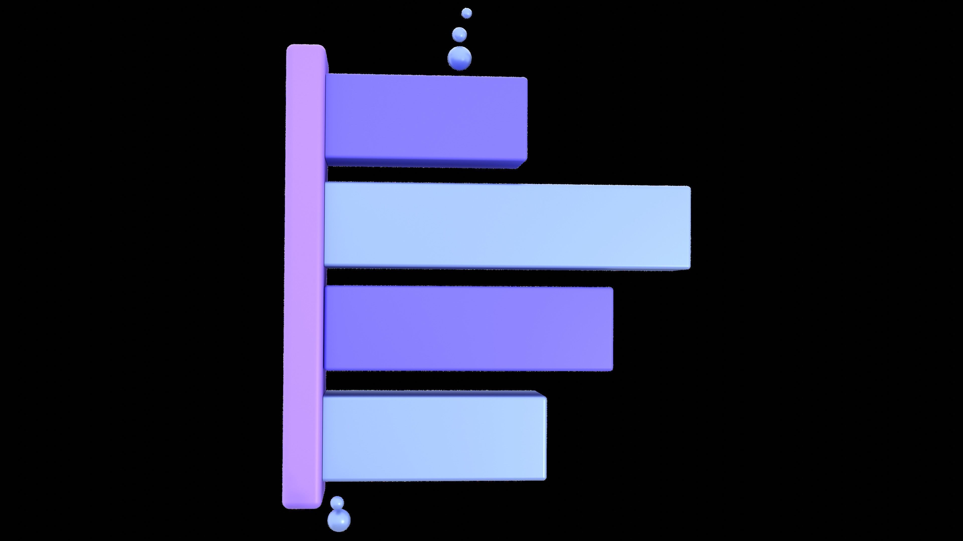 Chart and Statistic 3d Icon set Data icon Model Low-poly model  Low-poly 3D model_20