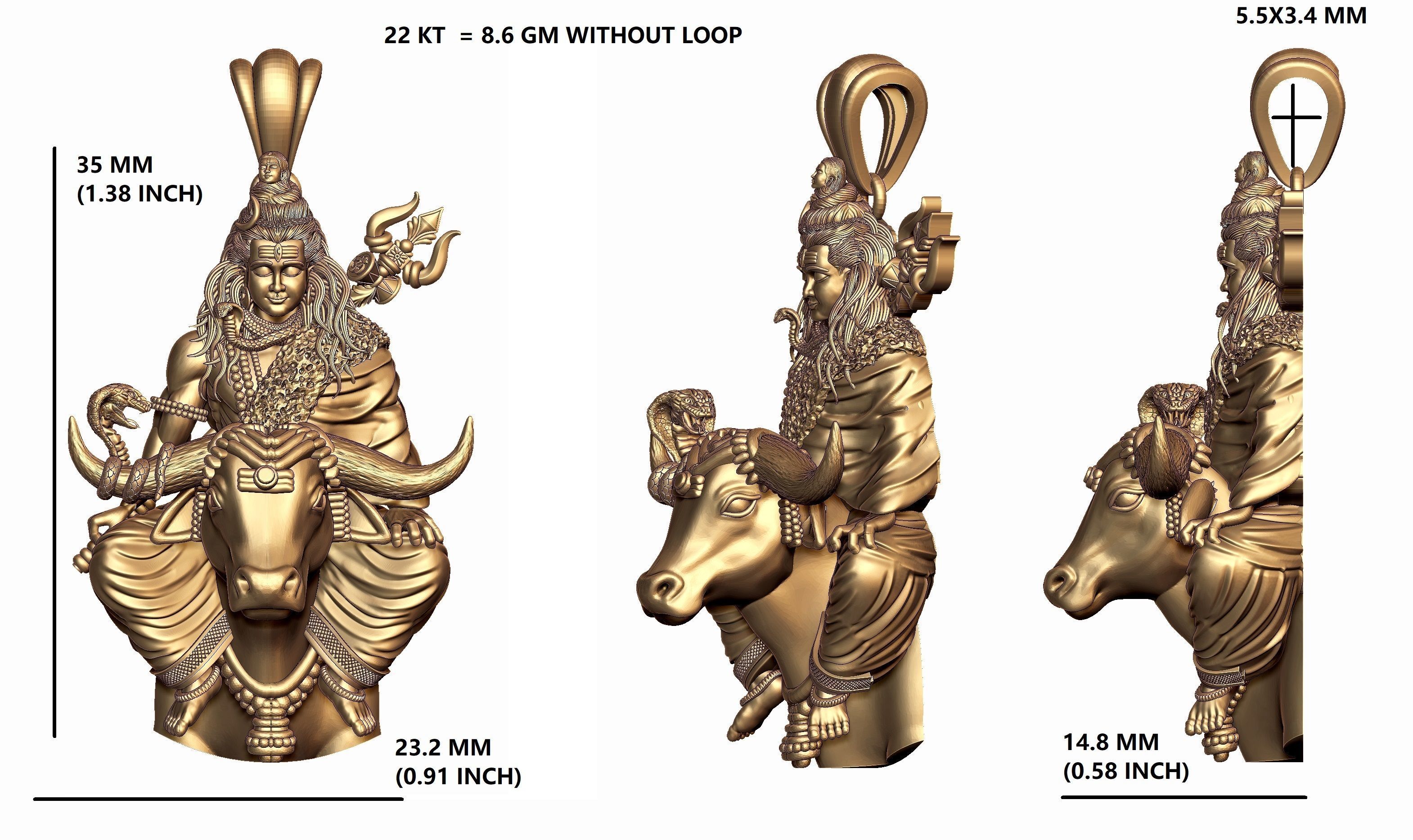 MAHADEV  3D print model_4