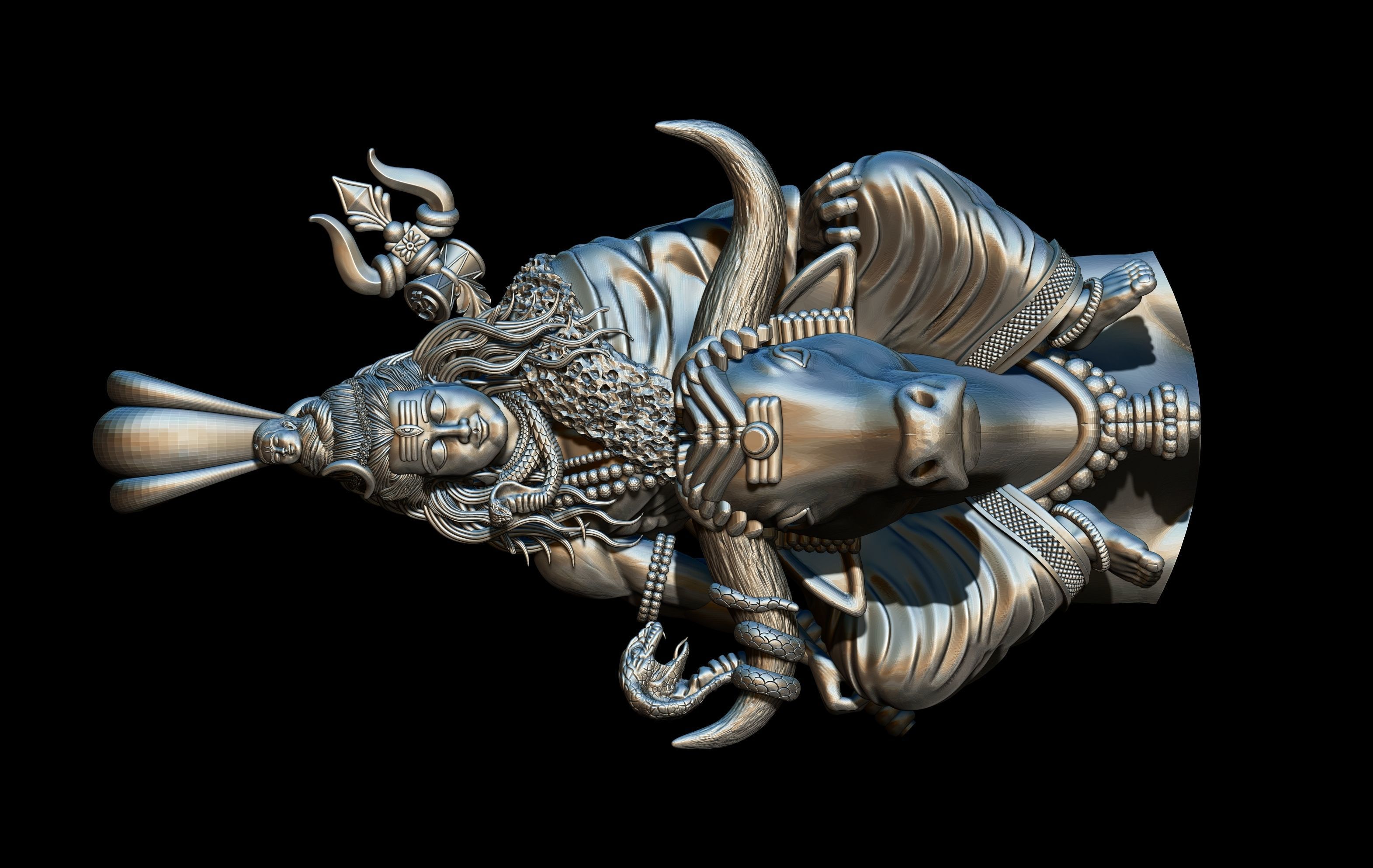 MAHADEV  3D print model_3