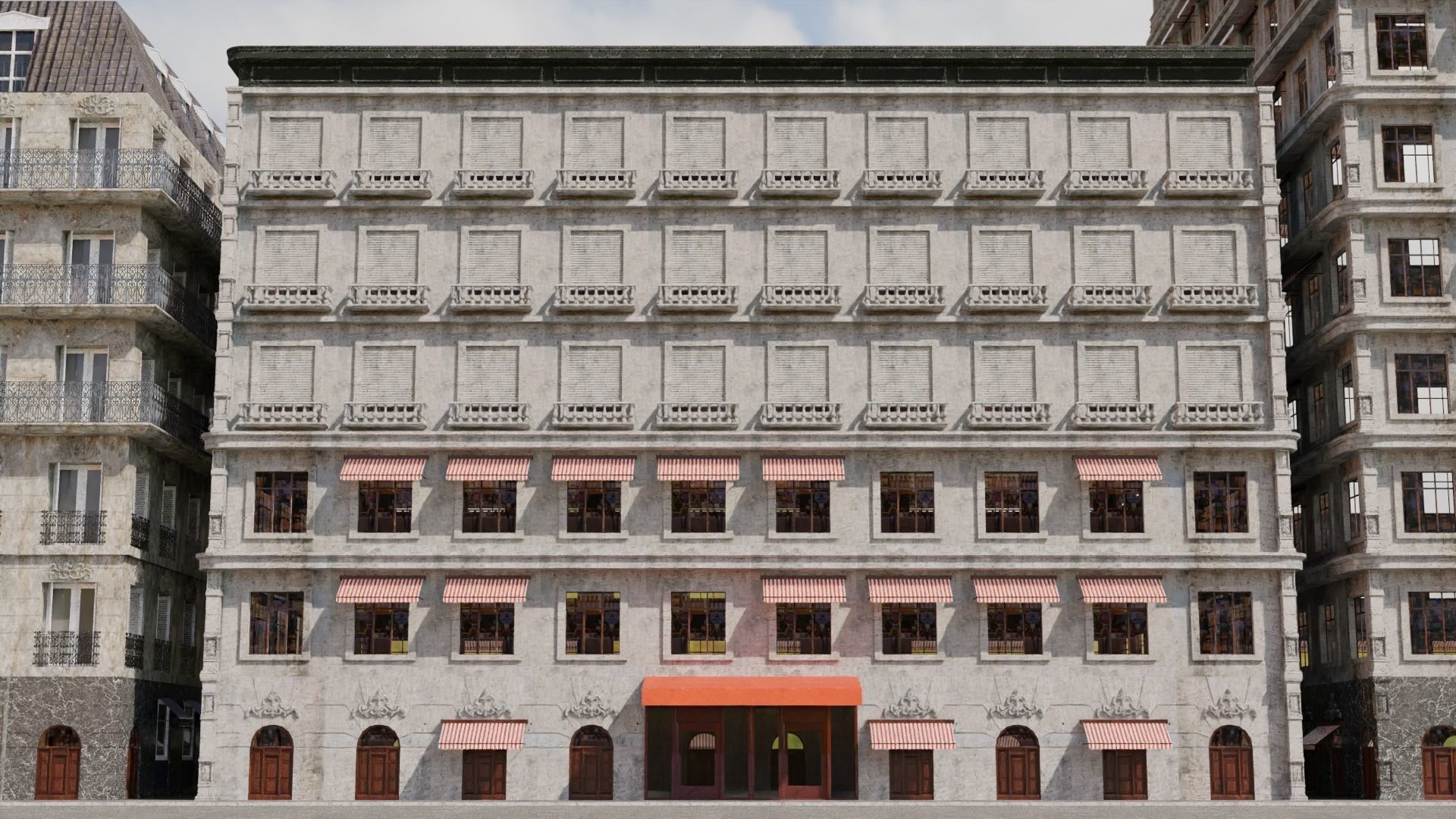 SuperBuilding V 1 Geometry Nodes Building Generator 3D model_8