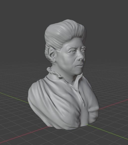 Maya Angelou 3D print model_5