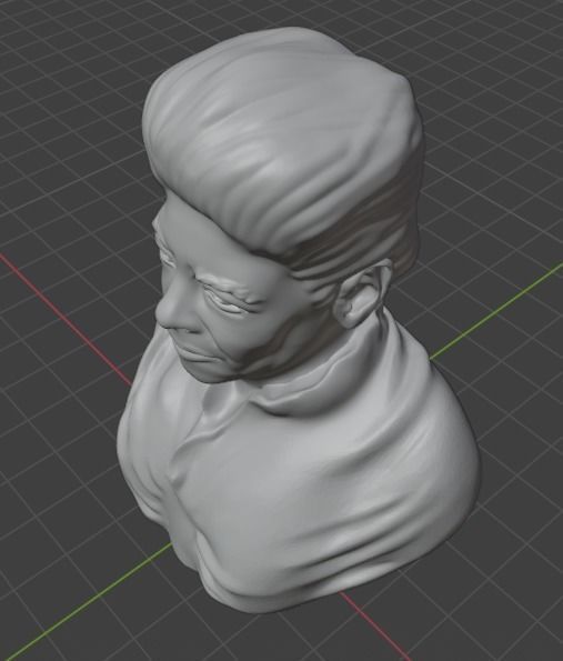 Maya Angelou 3D print model_12