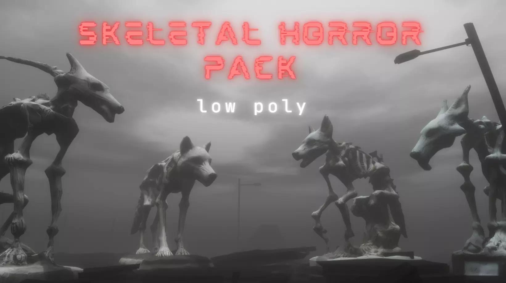 FREE Skeletal Horror Pack Free low-poly 3D model