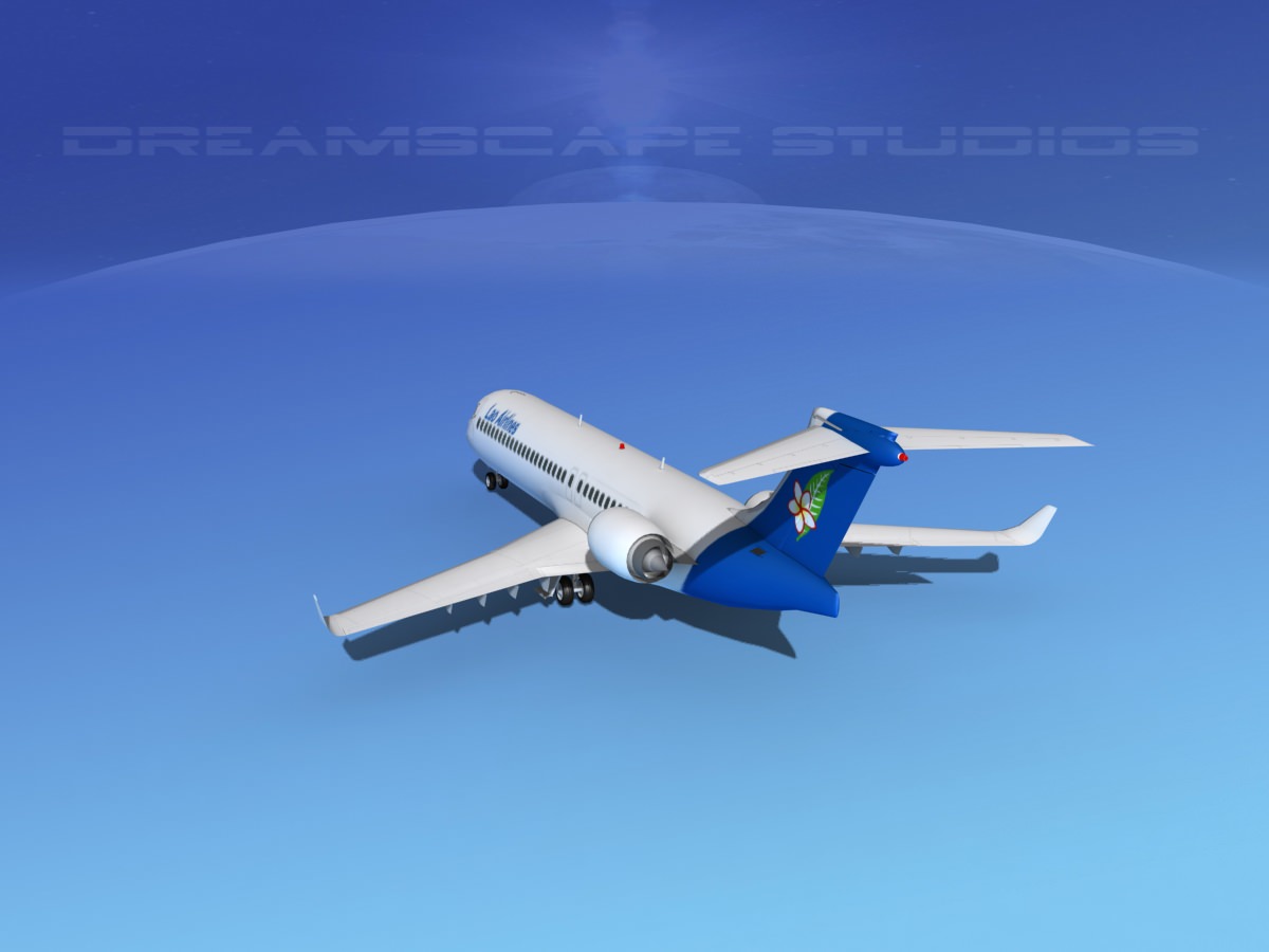Comac ARJ21-700 Lao Airlines 3D model_8